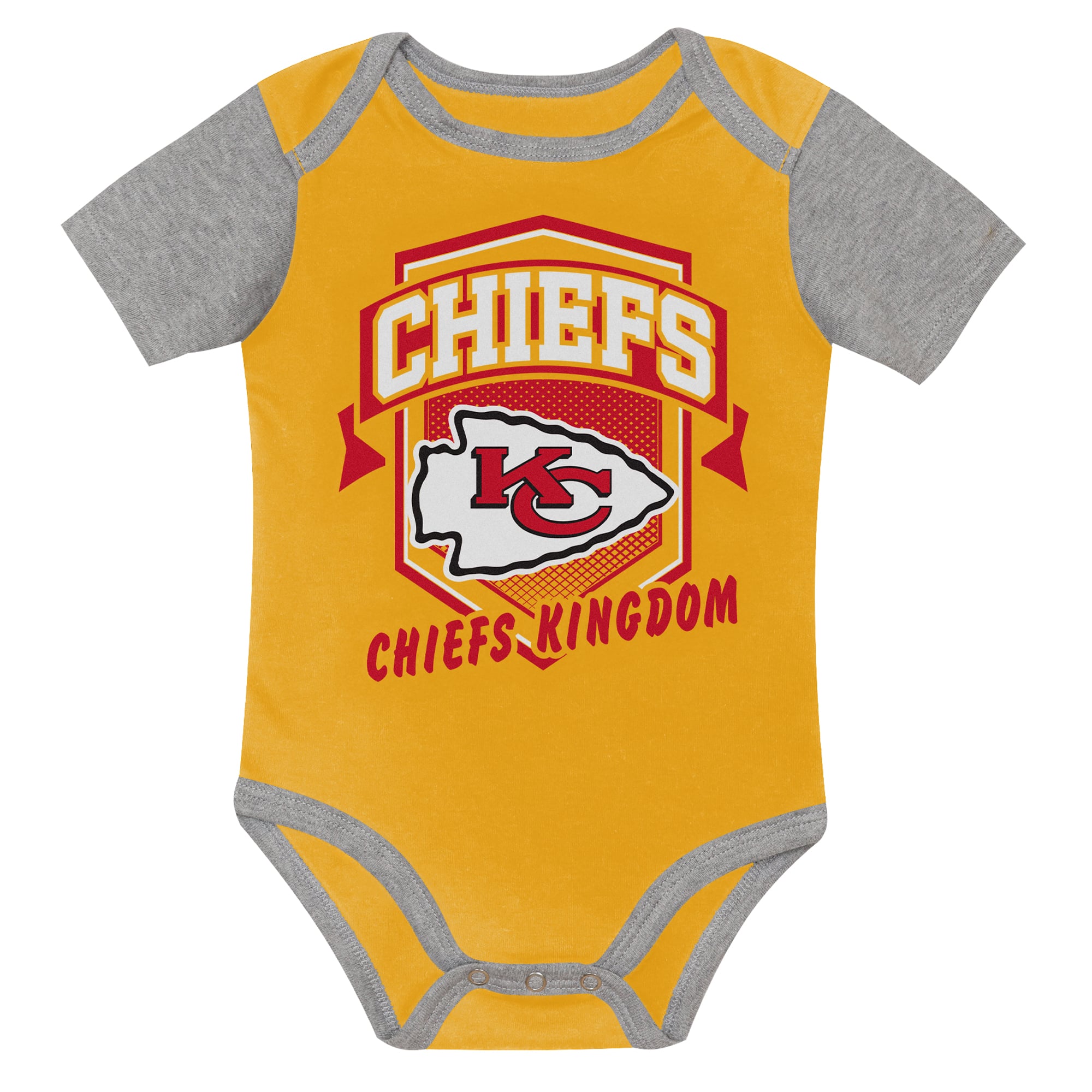 Ensemble de body trois pièces pour nouveau-né Outerstuff Kansas City Chiefs, premier choix la ronde