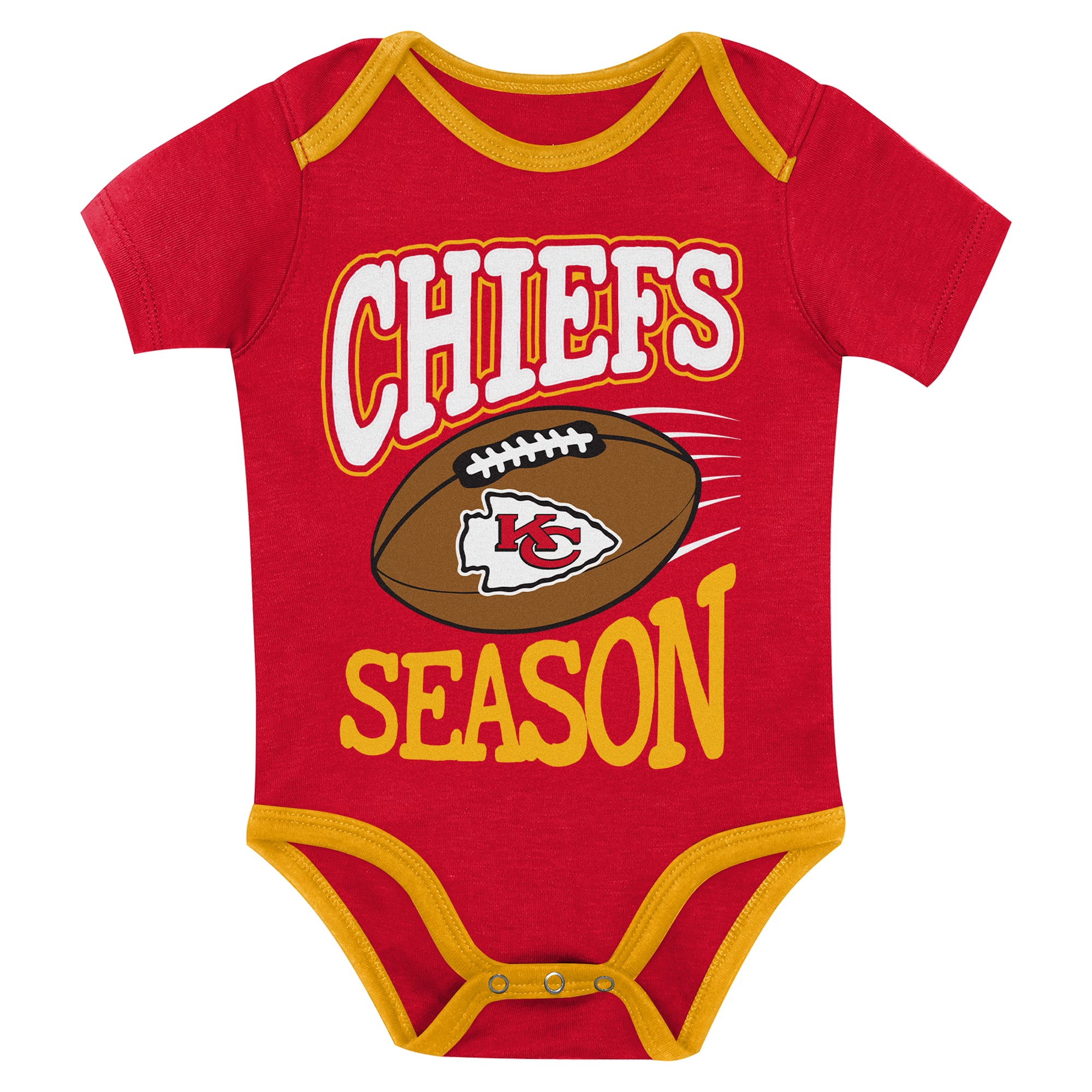 Ensemble de body trois pièces pour nouveau-né Outerstuff Kansas City Chiefs, premier choix la ronde