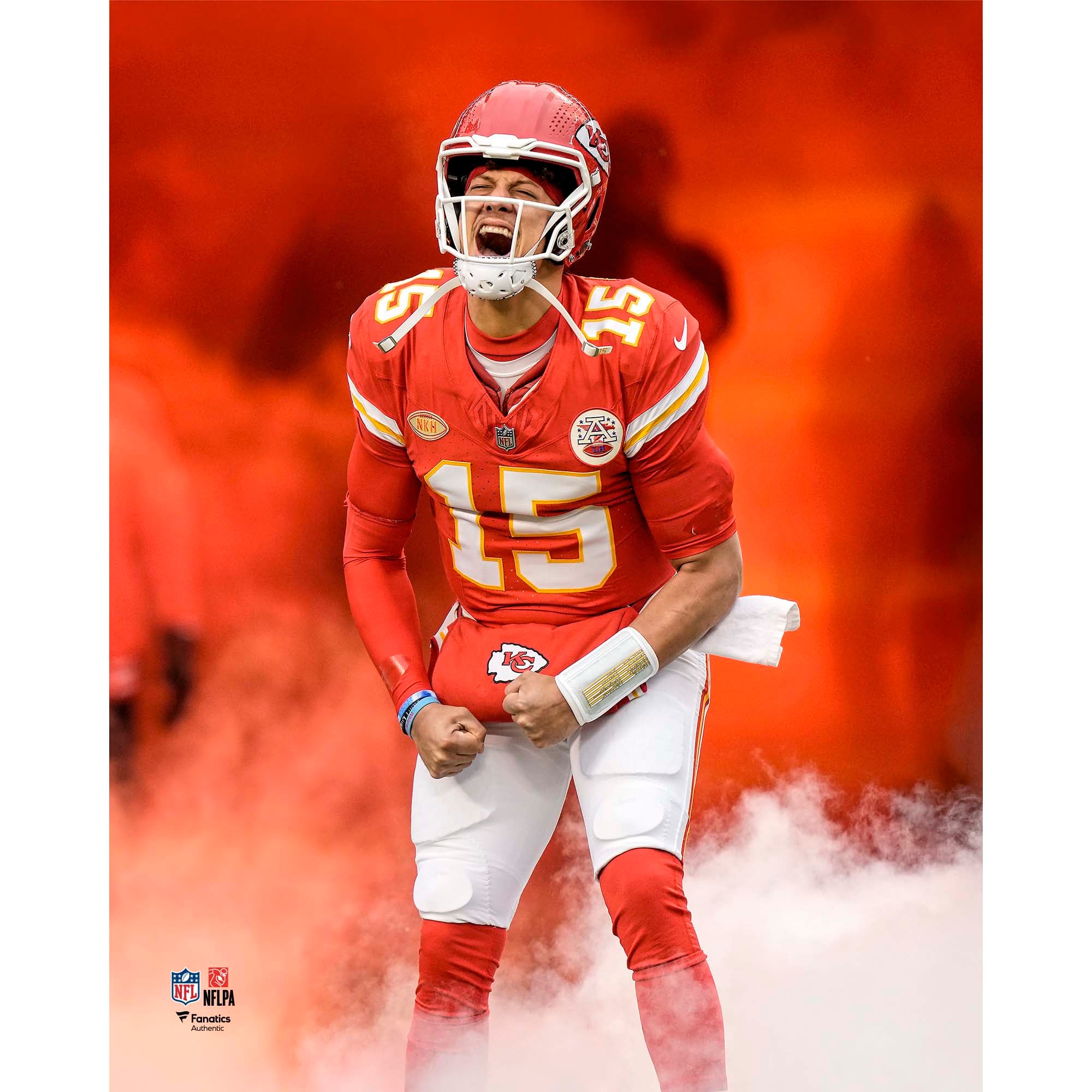 Patrick Mahomes Kansas City Chiefs Unsigned Pre-Game Entrance Photograph