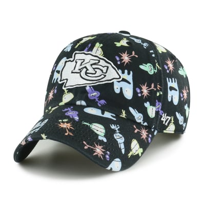 Kansas City Chiefs '47 Preschool Space Critter Clean Up Adjustable Hat - Black