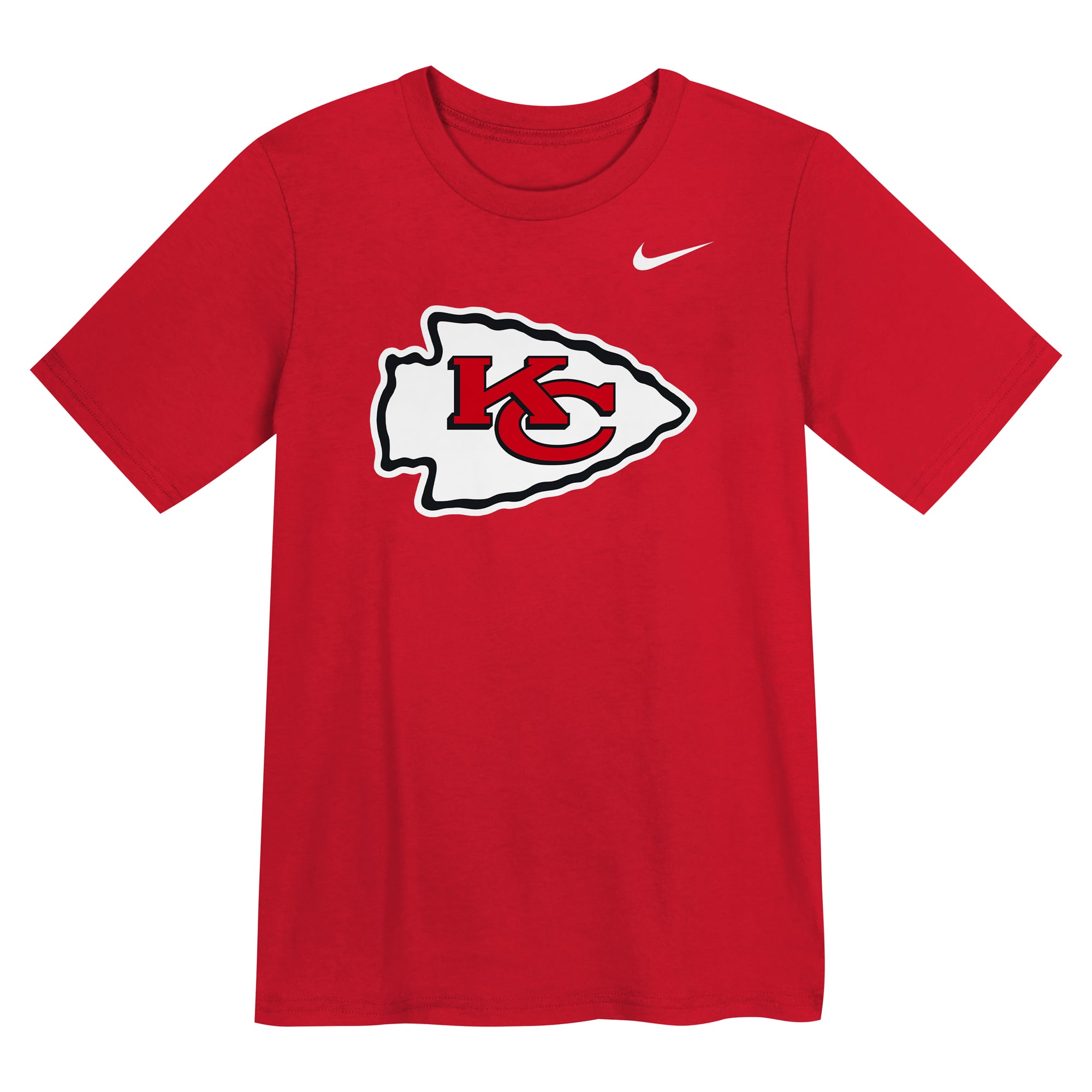 T-shirt Nike rouge avec logo des Kansas City Chiefs pour enfants d'âge préscolaire