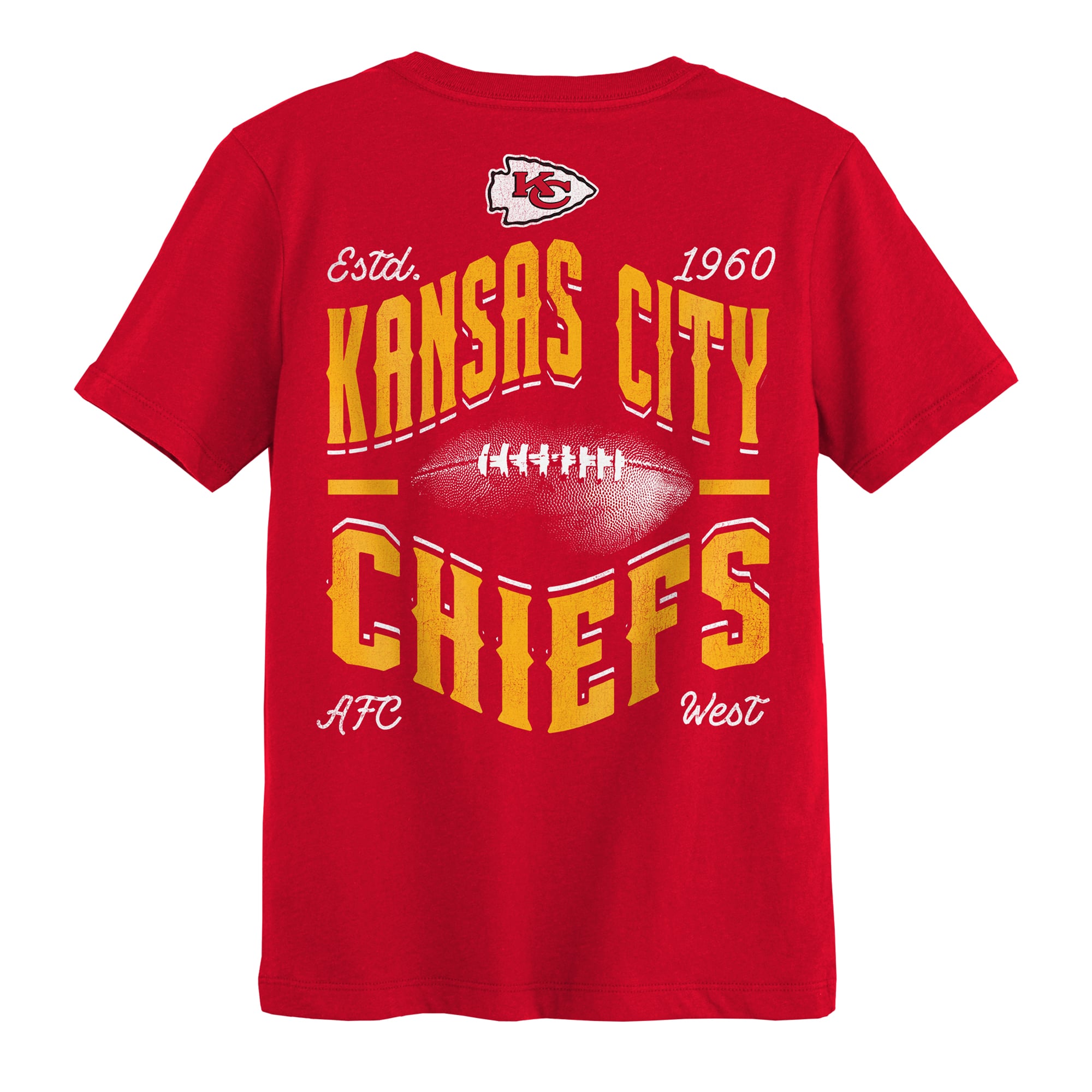 T-shirt Outerstuff rouge Kansas City Chiefs, choix numéro un pour les enfants d'âge préscolaire