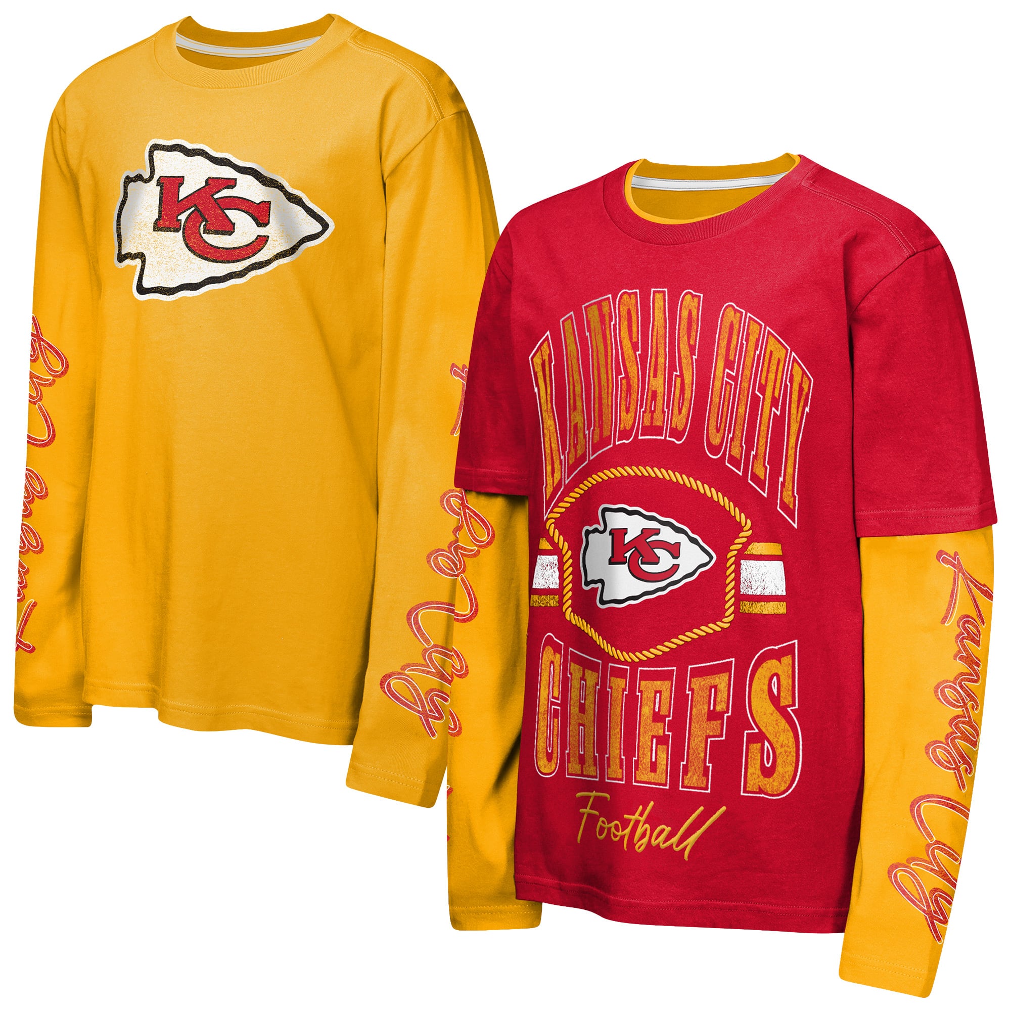 Preschool Outerstuff Red/Gold Kansas City Chiefs Motion Combo Set