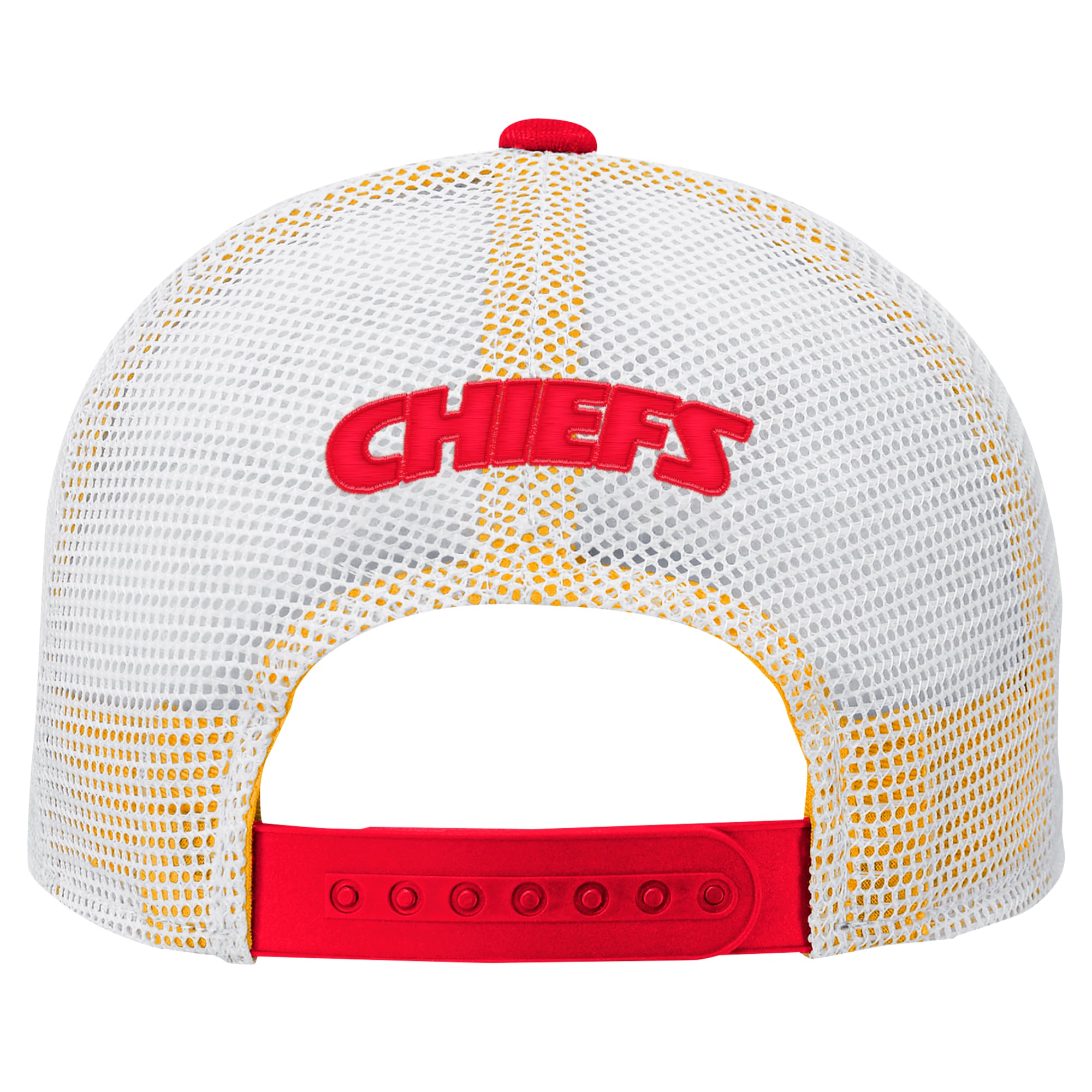 Casquette ajustable Kansas City Chiefs Core Lockup rouge et blanche pour enfants d'âge préscolaire