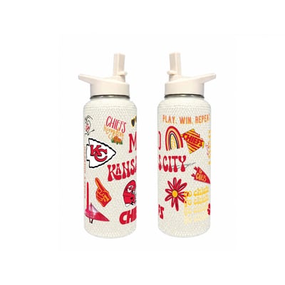 Kansas City Chiefs The Memory Company 34oz. Bling Quencher Bottle