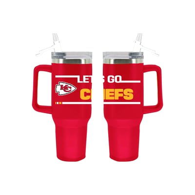 Kansas City Chiefs The Memory Company 40oz. Stainless Steel Team Color Tumbler with Flip Straw