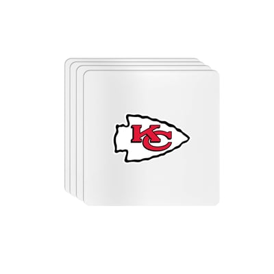 Kansas City Chiefs The Memory Company Square Ceramic Coaster Set