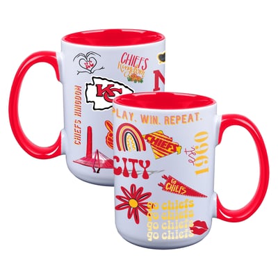 Kansas City Chiefs The Memory Company Two-Piece 15oz. Loco Coffee Mug Set