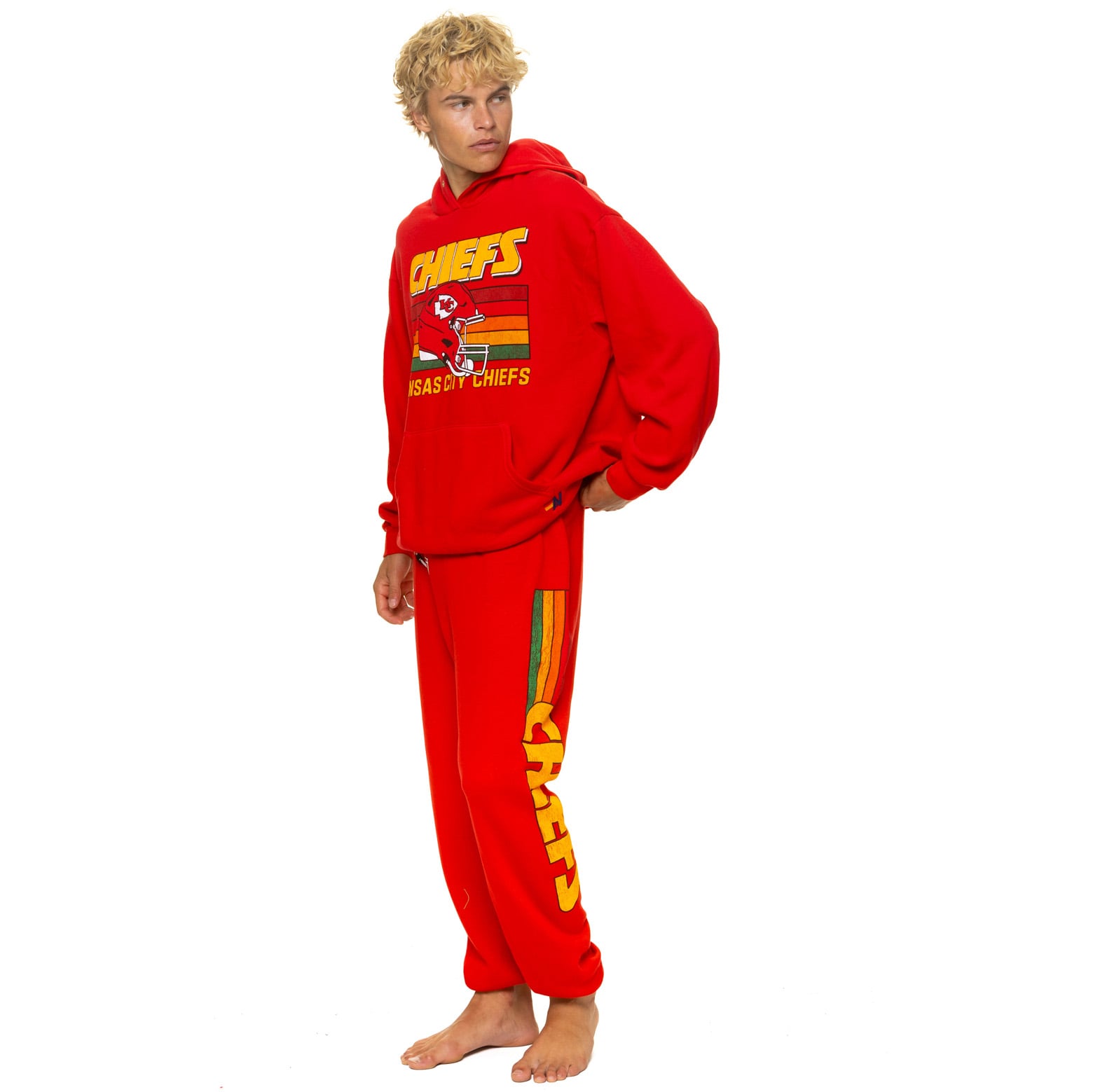 Unisex Aviator Nation Red Kansas City Chiefs Tri-Blend Sweatpants