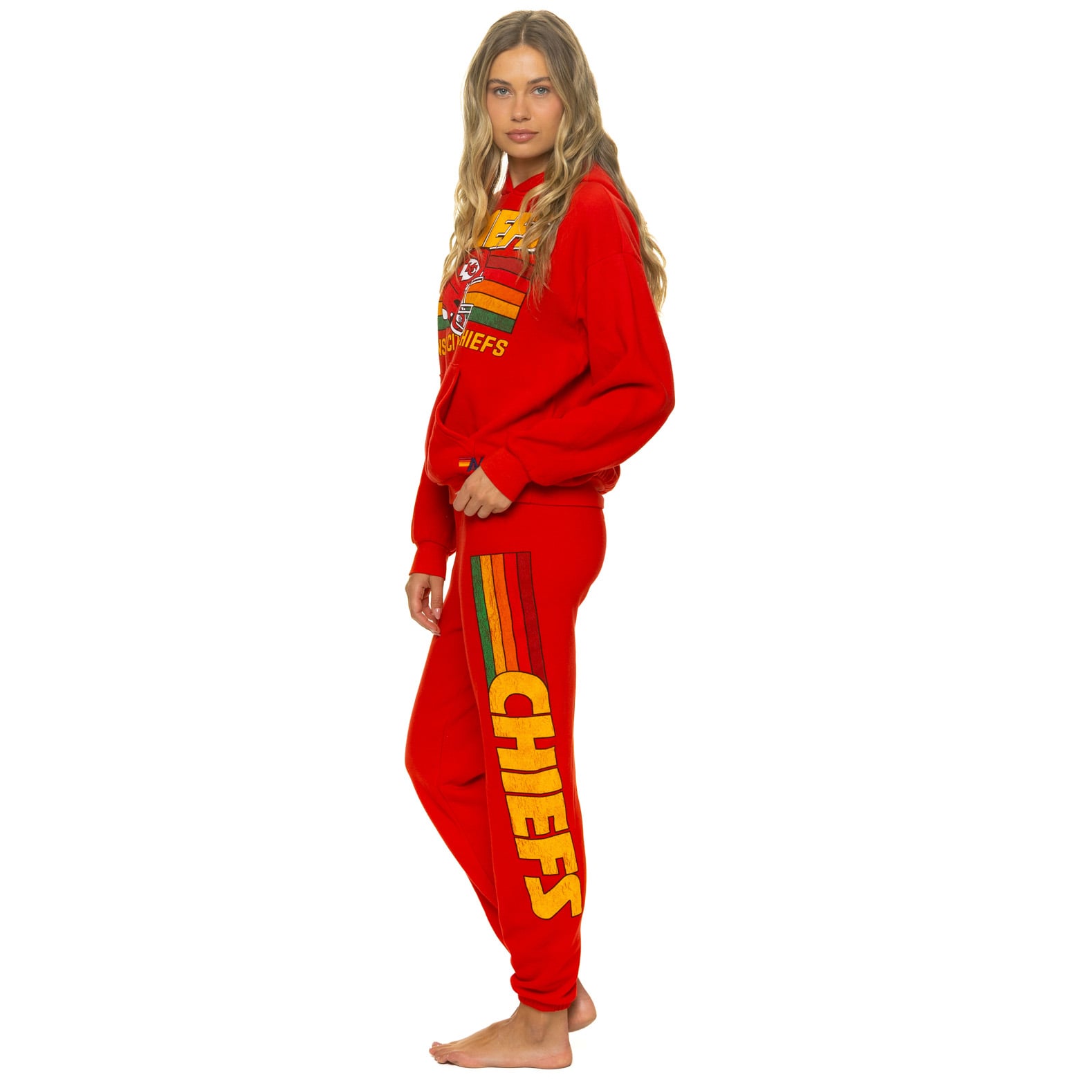 Unisex Aviator Nation Red Kansas City Chiefs Tri-Blend Sweatpants