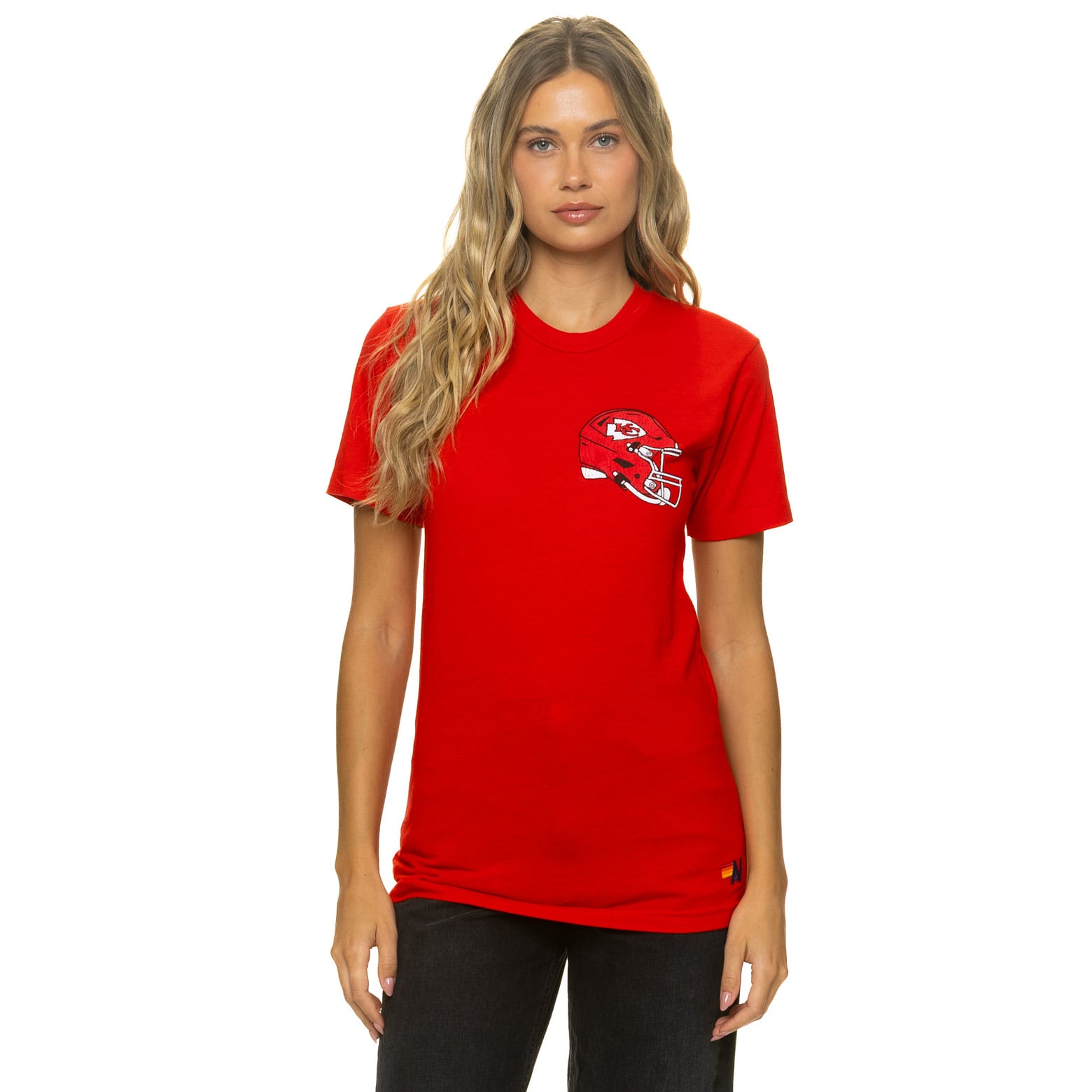 T-shirt unisexe Aviator Nation rouge Kansas City Chiefs en mélange de trois matières