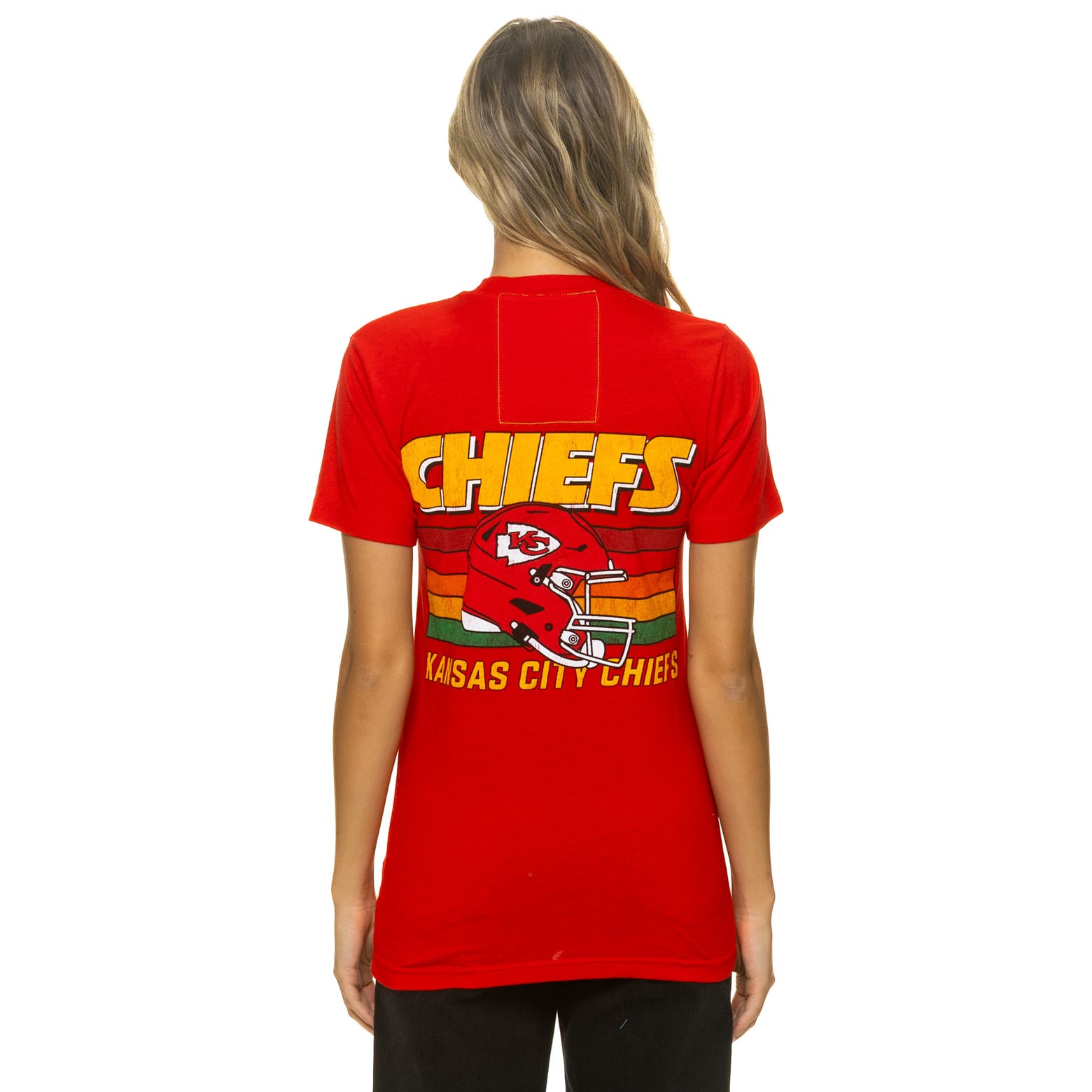 T-shirt unisexe Aviator Nation rouge Kansas City Chiefs en mélange de trois matières
