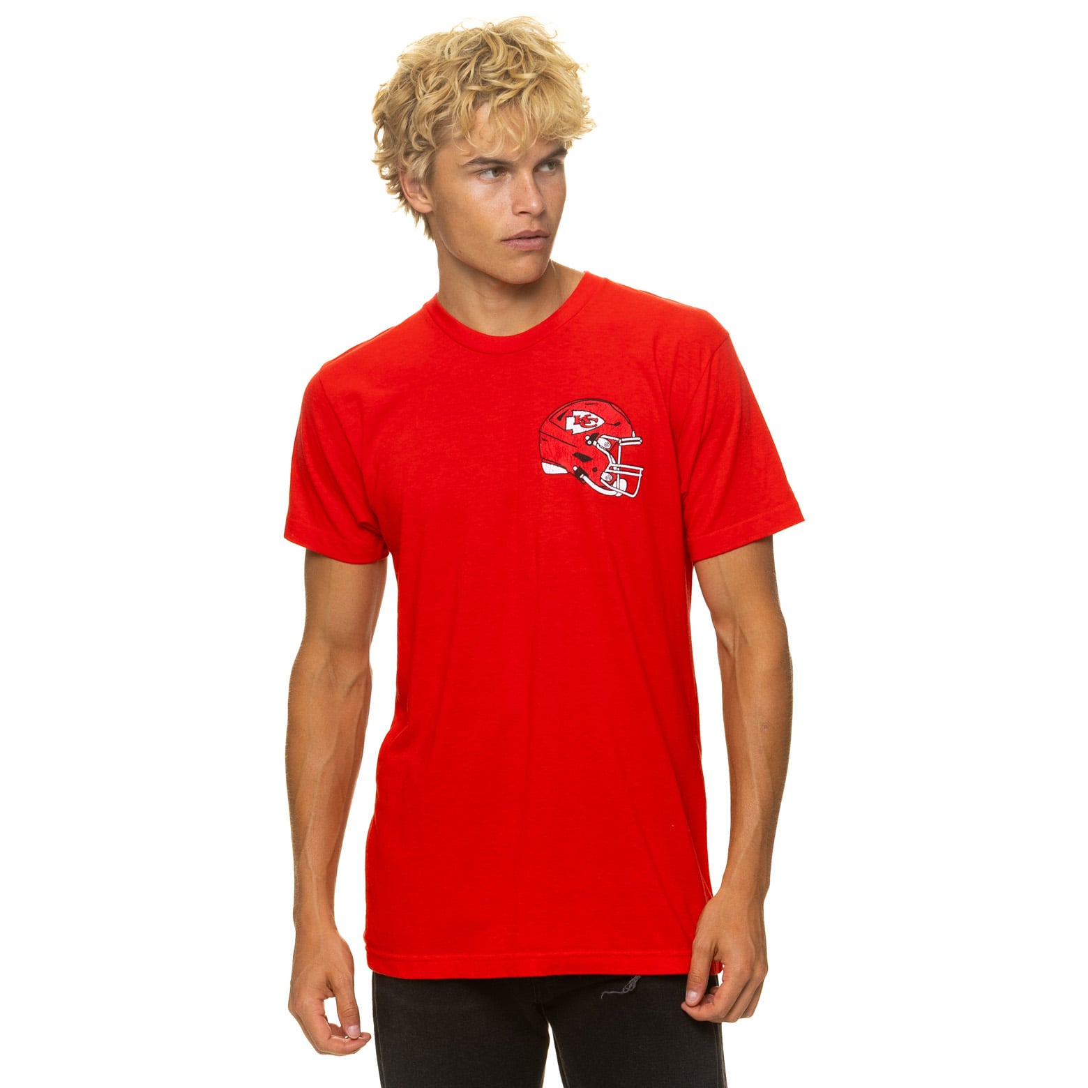 T-shirt unisexe Aviator Nation rouge Kansas City Chiefs en mélange de trois matières