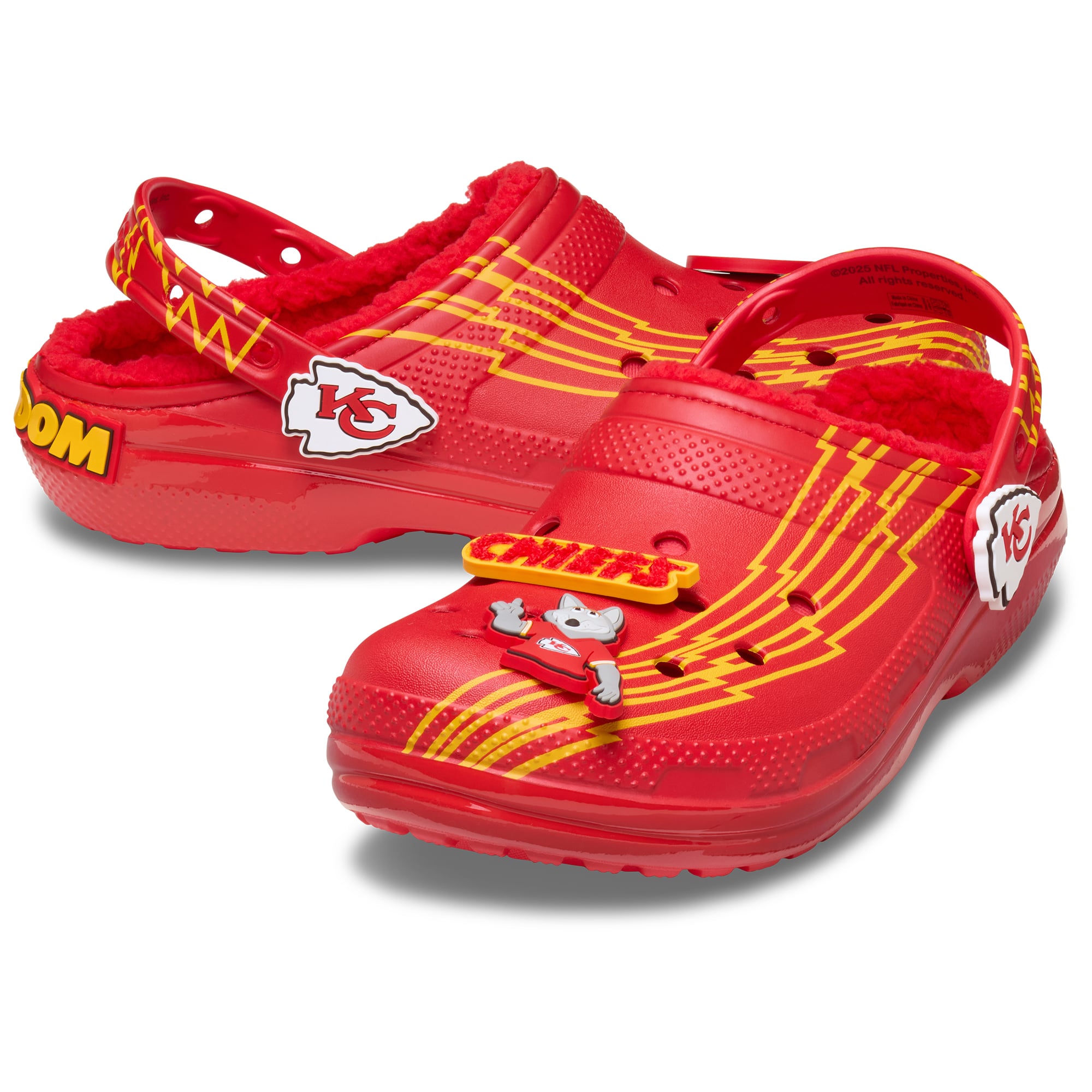 Sabots Crocs Kansas City Chiefs Classic doublés, unisexes