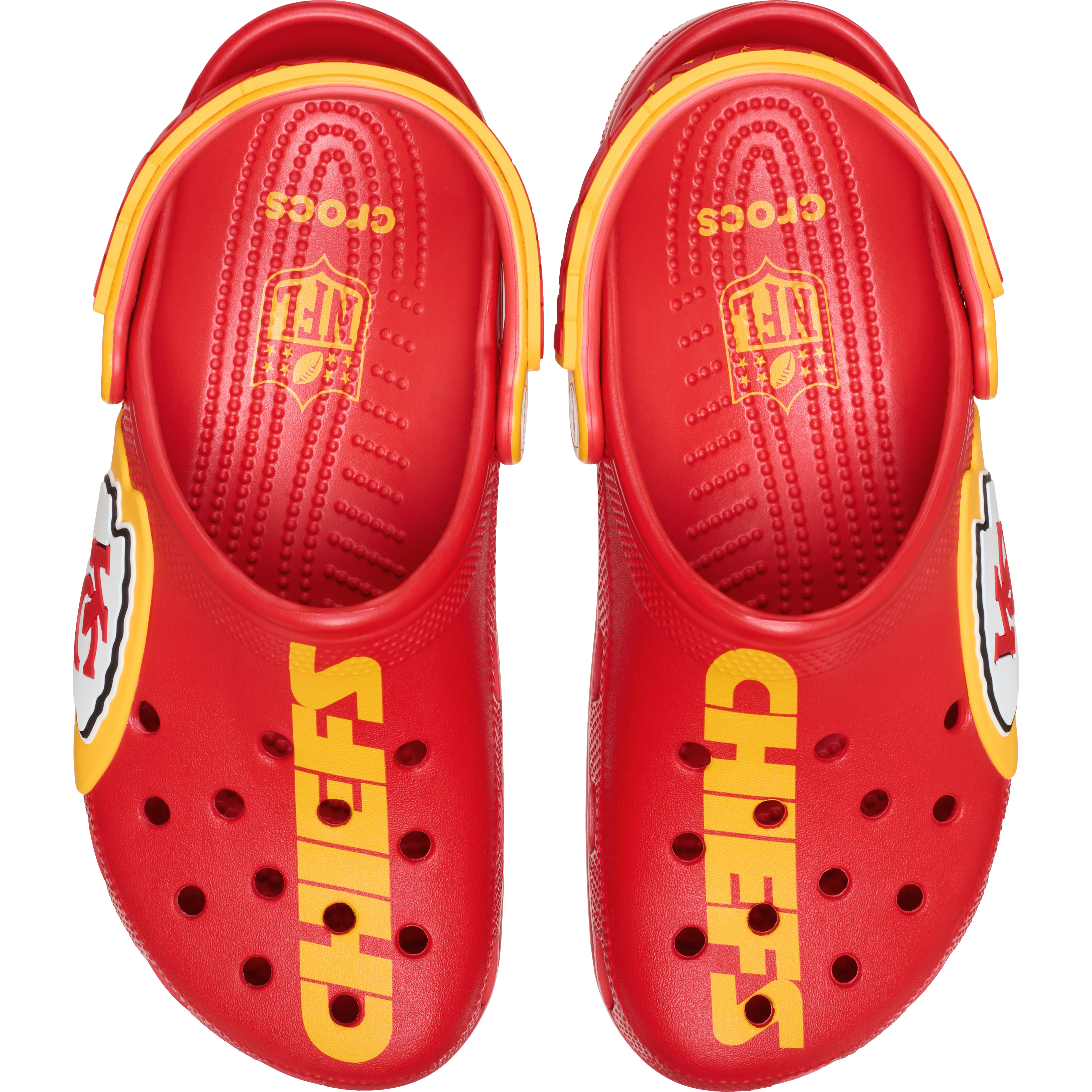 Sabots classiques unisexes Crocs rouges Kansas City Chiefs