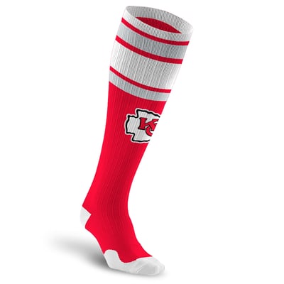 Kansas City Chiefs PRO Compression Unisex  Classic Stripe Over-the-Calf Compression Socks