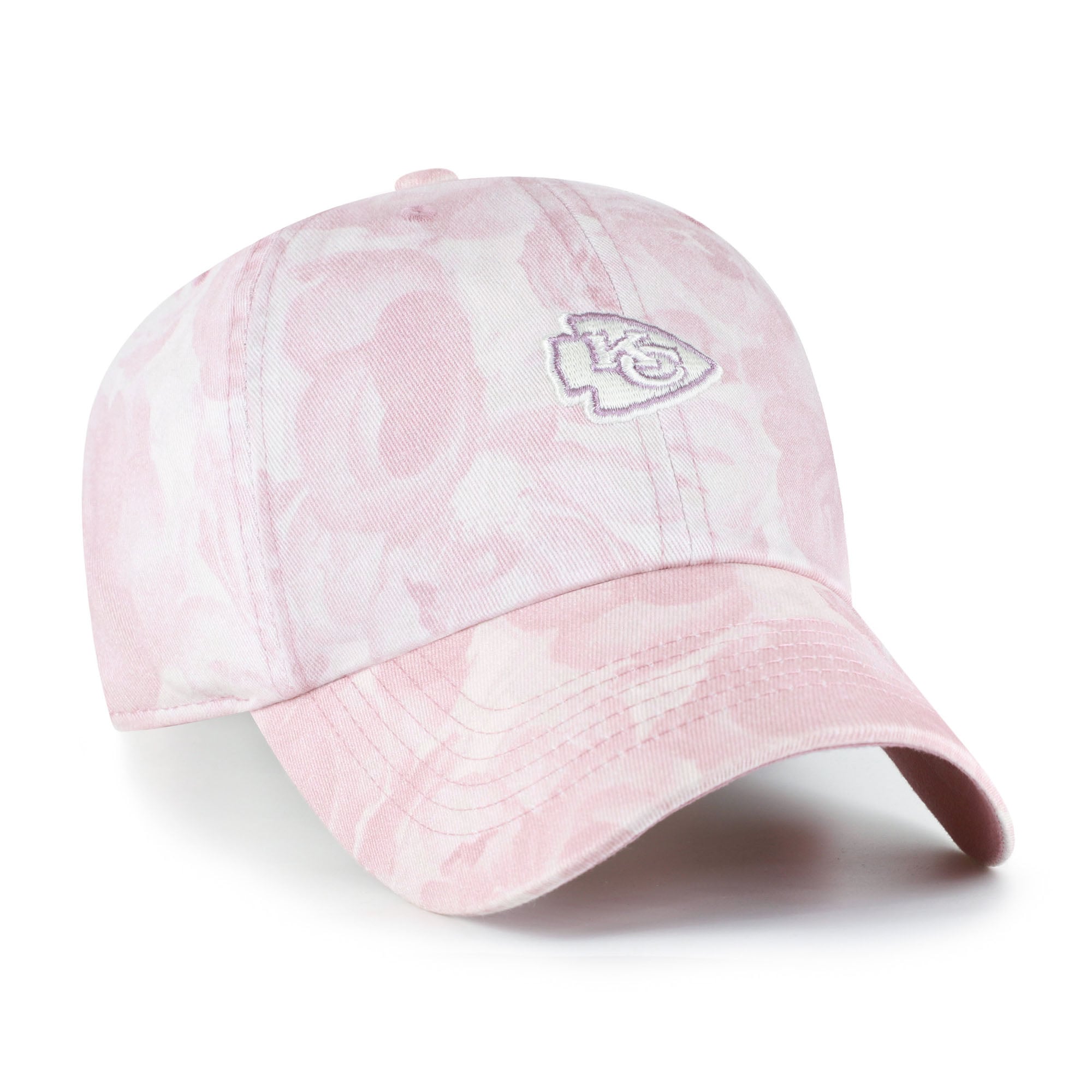 Women's '47 Pink Kansas City Chiefs Gardenia Clean Up Adjustable Hat