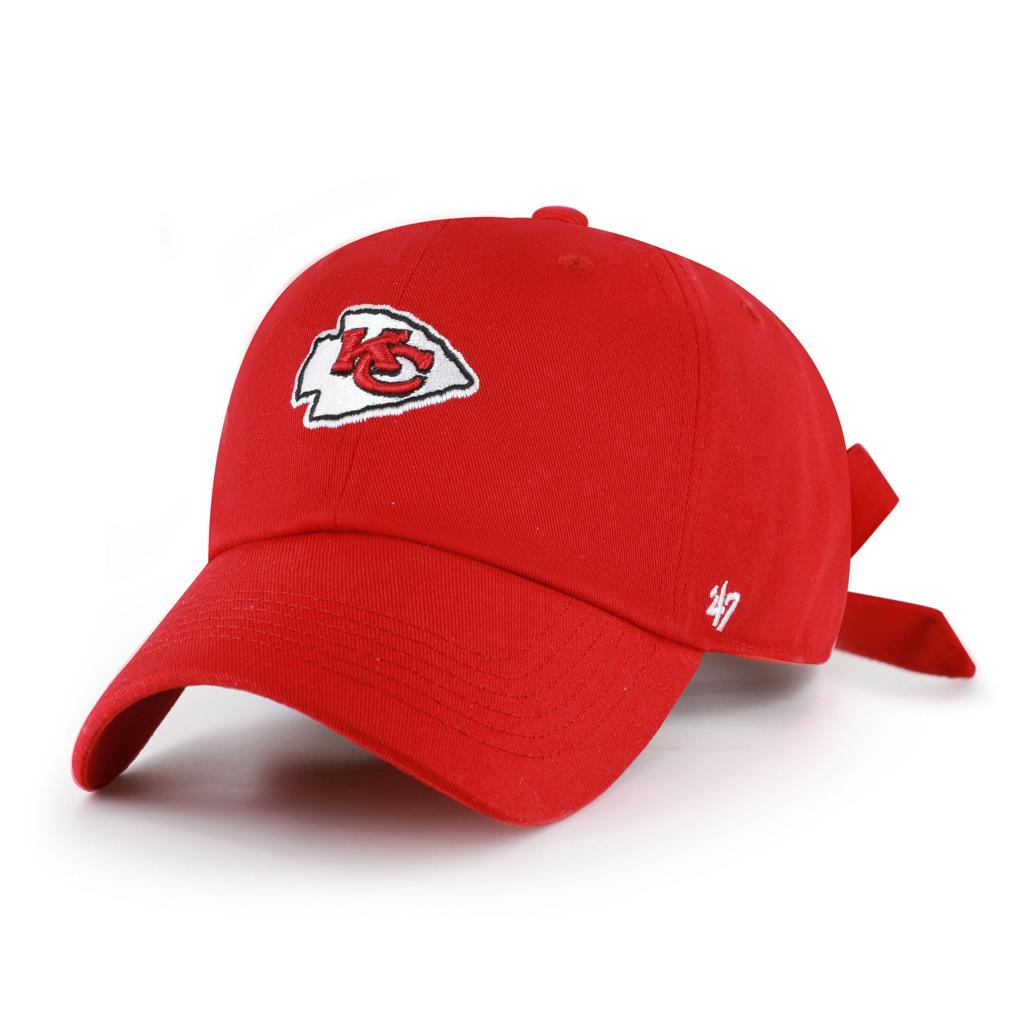Women's '47 Red Kansas City Chiefs  Bow Back Clean Up Adjustable Hat