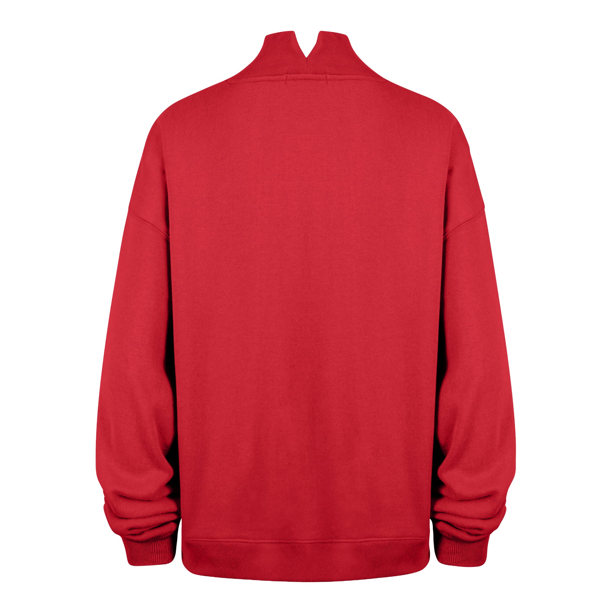 Sweat-shirt à col montant oversize rouge Kansas City Chiefs « 47 » pour femme