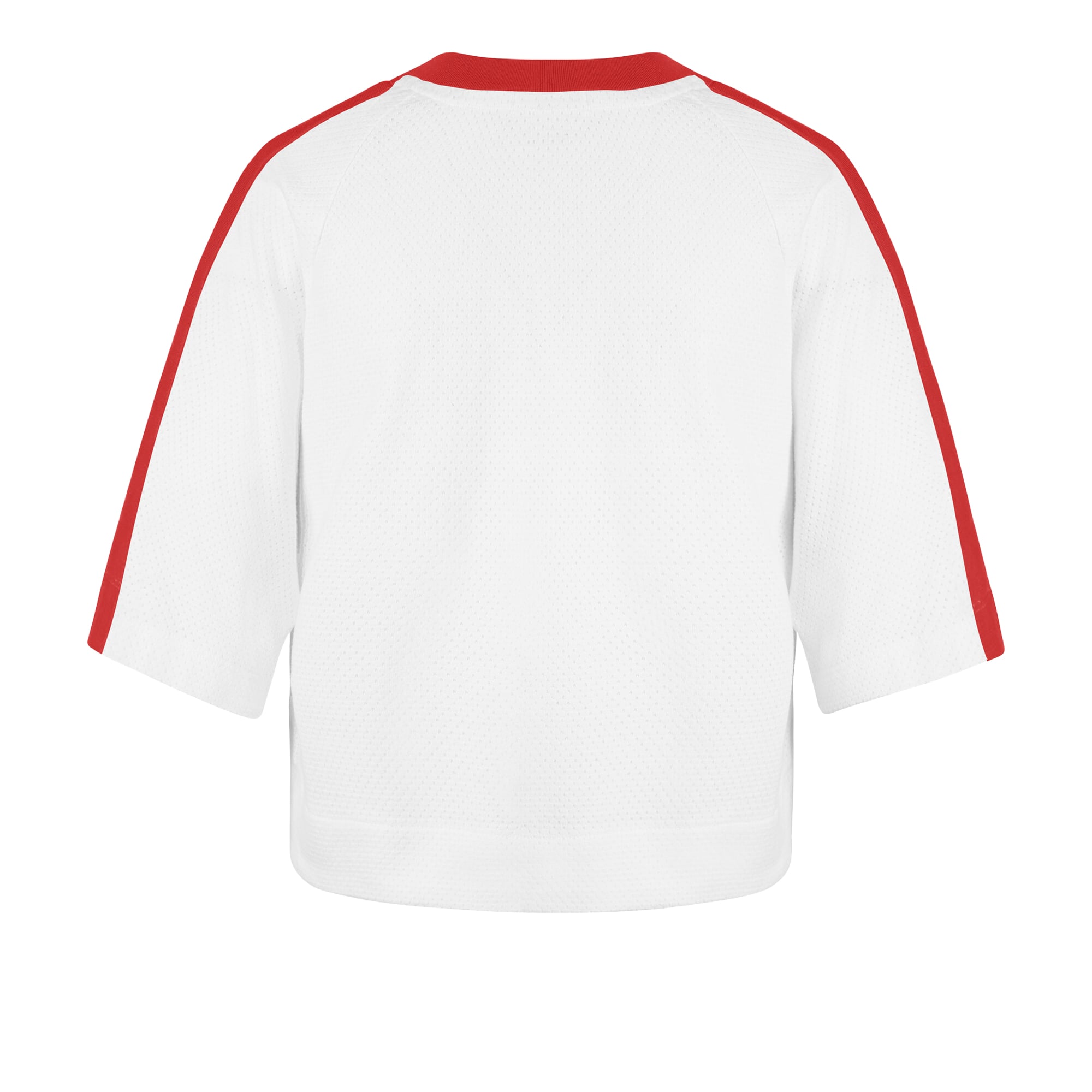 Women's '47 White Kansas City Chiefs Big Overarch Drop Needle Raglan V-Neck T-Shirt