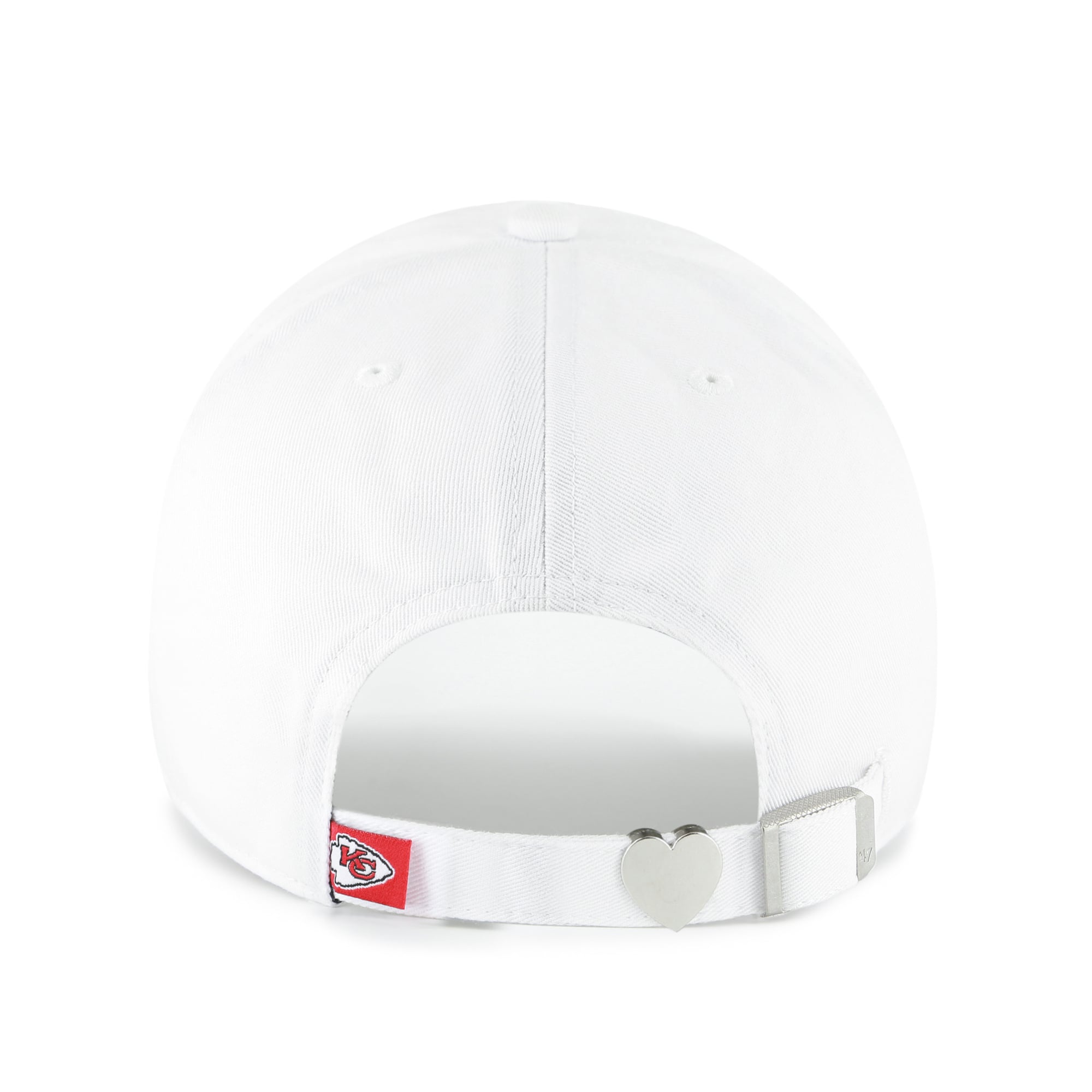 Women's '47  White Kansas City Chiefs Trendy Script Clean Up Adjustable Hat