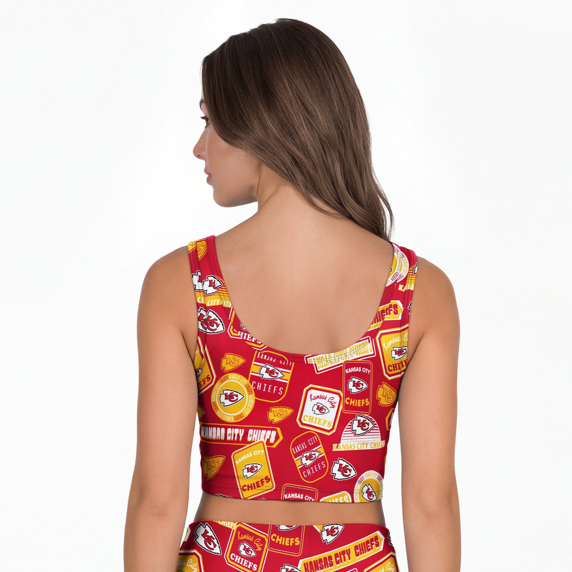 Women's Concepts Sport Red Kansas City Chiefs Grady Allover Print Bralette