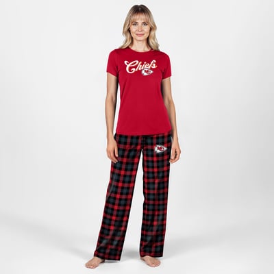  Kansas City Chiefs Concepts Sport Women's Highland Sleep Set - Red
