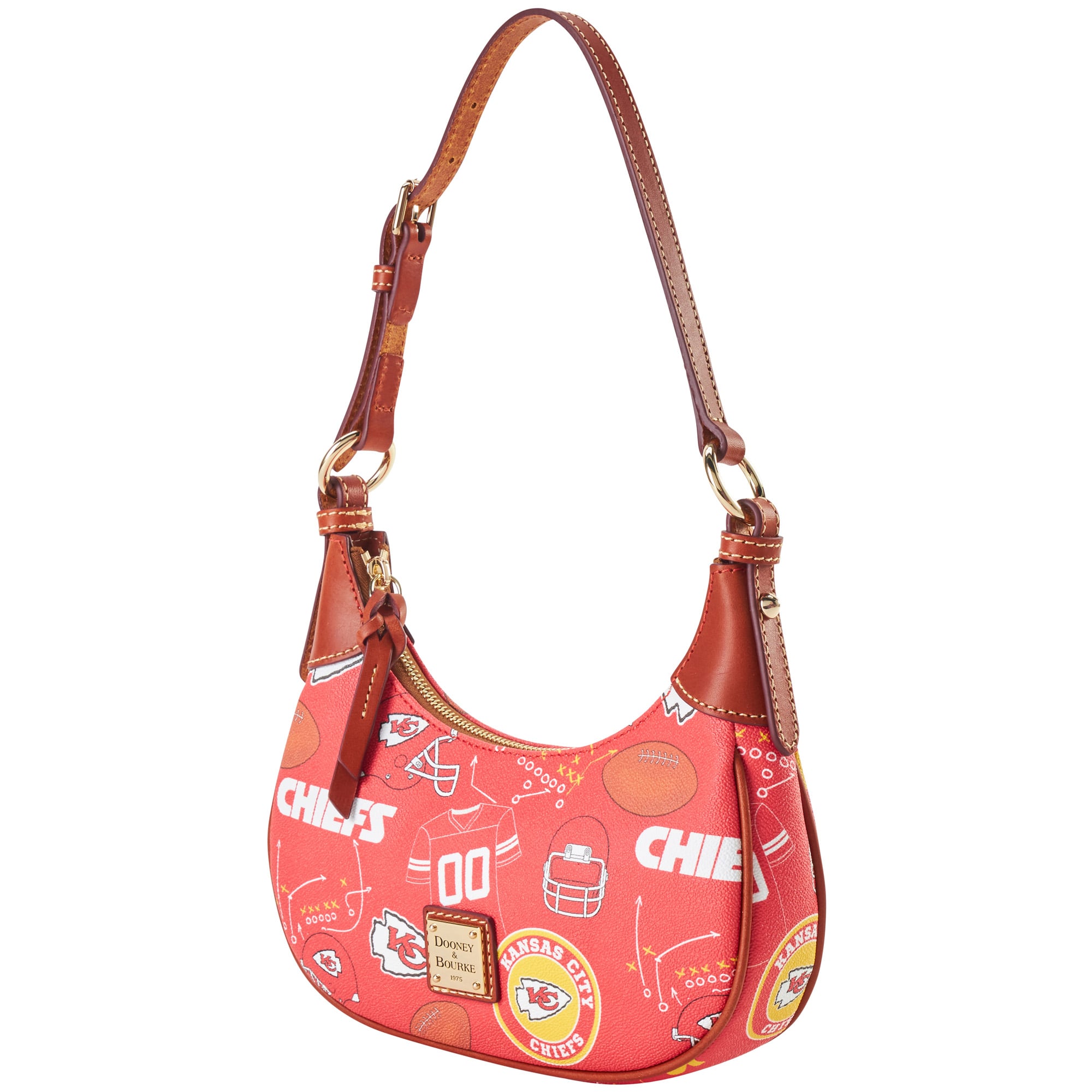 Women's Dooney & Bourke Kansas City Chiefs Slouchy Shoulder Bag