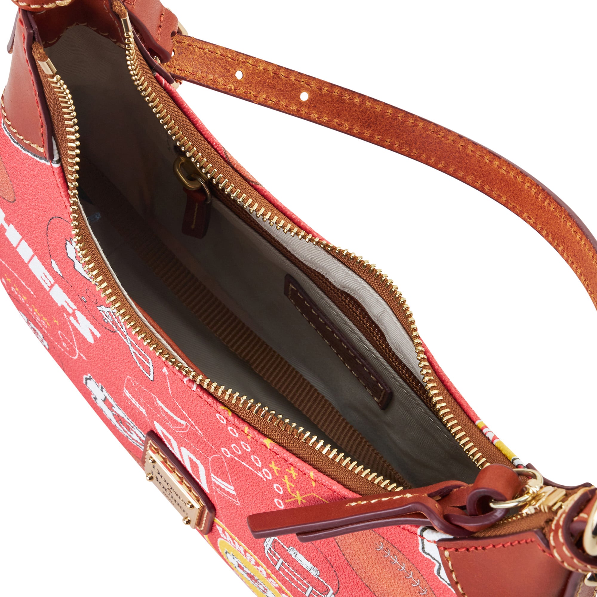 Women's Dooney & Bourke Kansas City Chiefs Slouchy Shoulder Bag