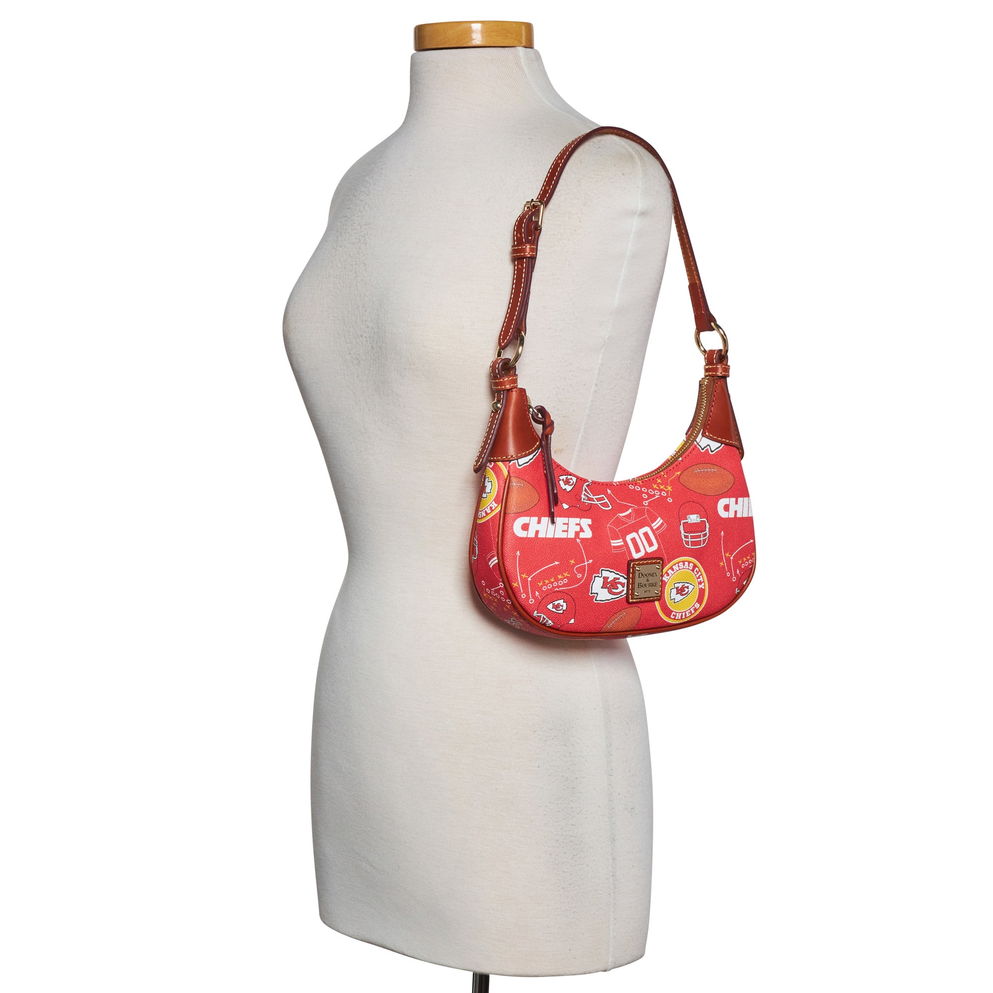 Women's Dooney & Bourke Kansas City Chiefs Slouchy Shoulder Bag