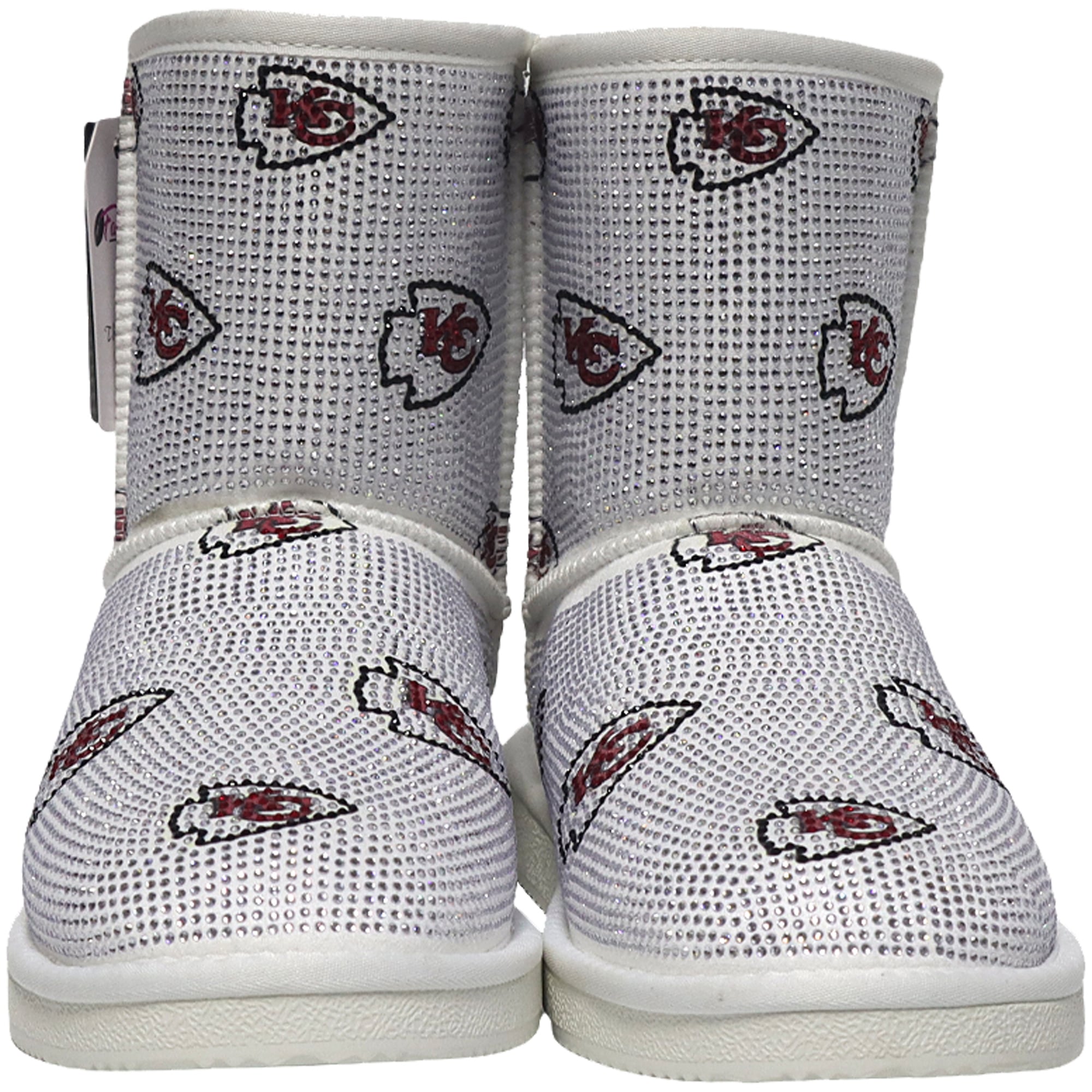 Bottines à enfiler FABGATING by Cuce White Kansas City Chiefs pour femmes