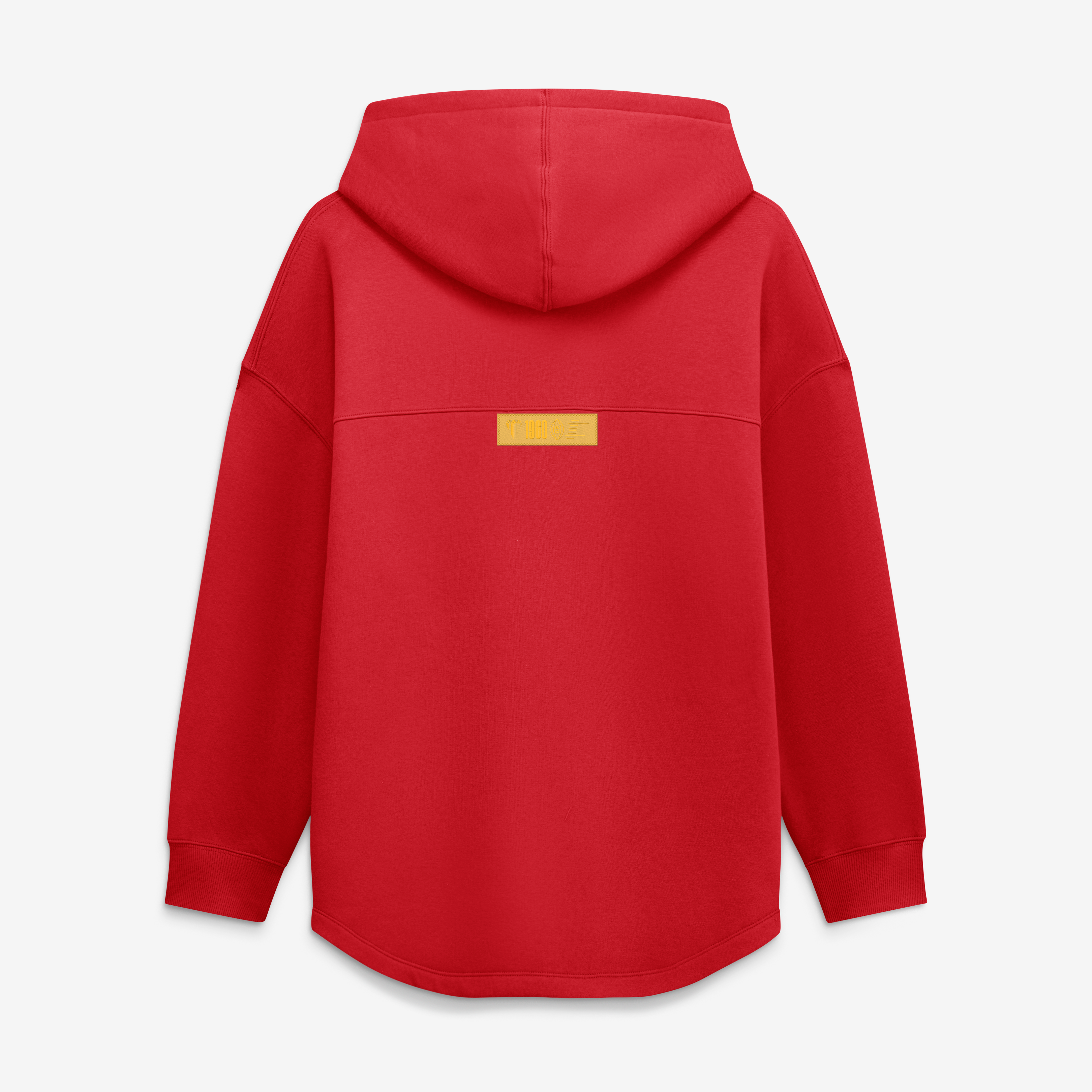 Women's Fanatics Red Kansas City Chiefs Oversized Tunic Hoodie