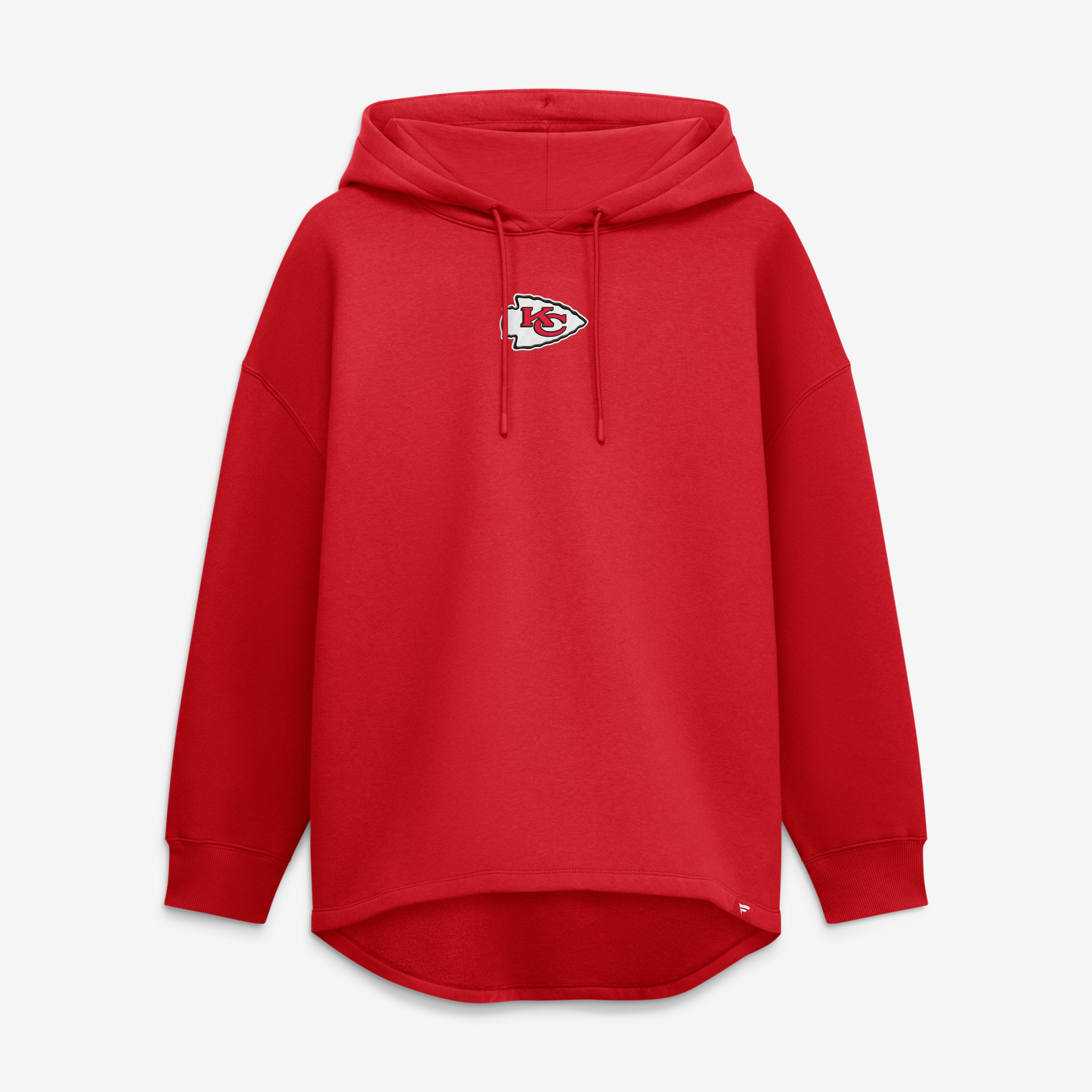Women's Fanatics Red Kansas City Chiefs Oversized Tunic Hoodie