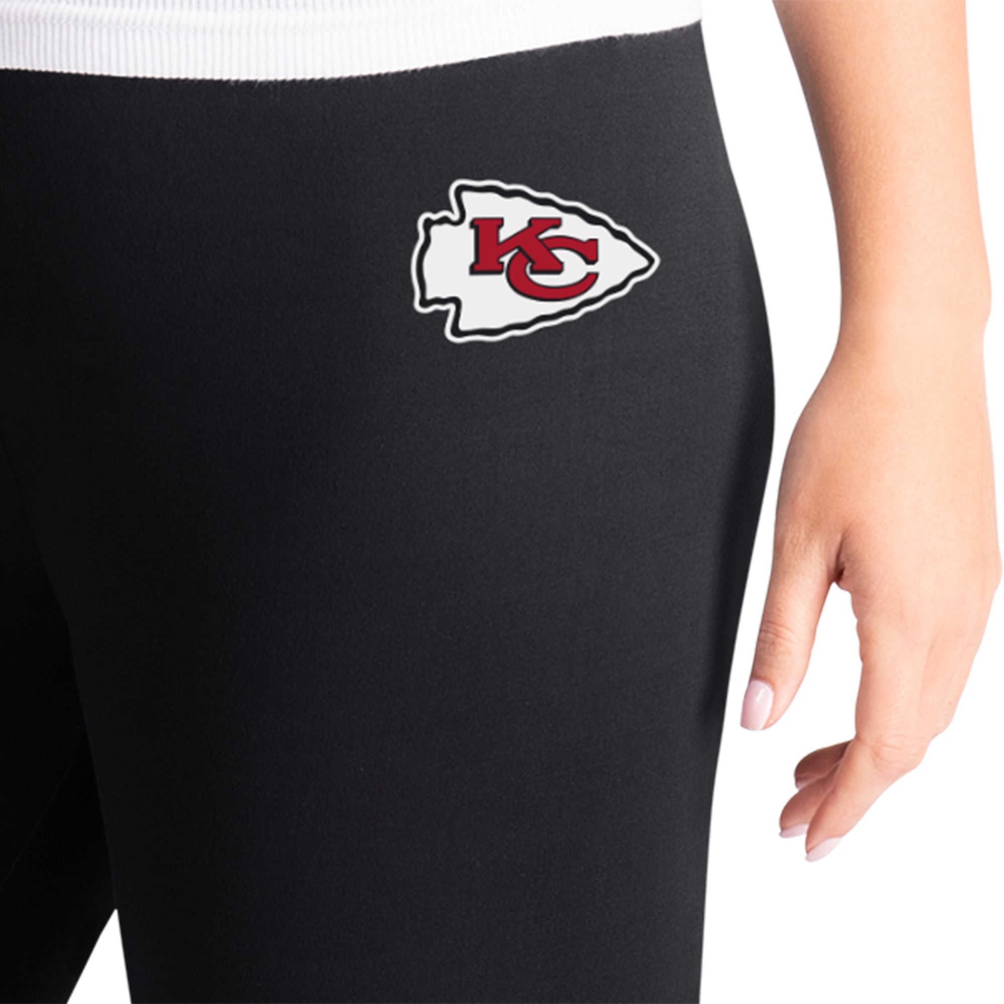 Leggings d'avant-match noirs G-III 4Her de Carl Banks pour femmes, aux couleurs des Kansas City Chiefs.