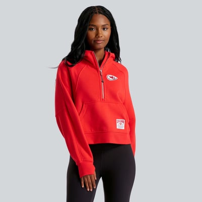  Kansas City Chiefs lululemon Women's Scuba Oversized Half-Zip Hoodie - True Red