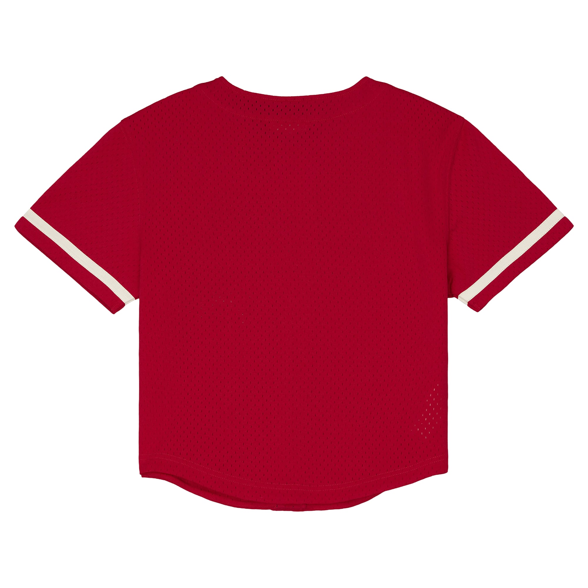 Women's Mitchell & Ness Red Kansas City Chiefs Plus Retro Roots Baseball Jersey