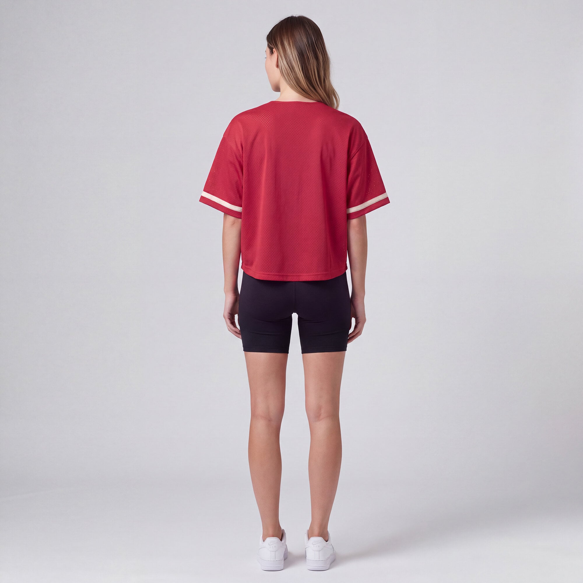 Women's Mitchell & Ness Red Kansas City Chiefs Retro Roots Baseball Jersey