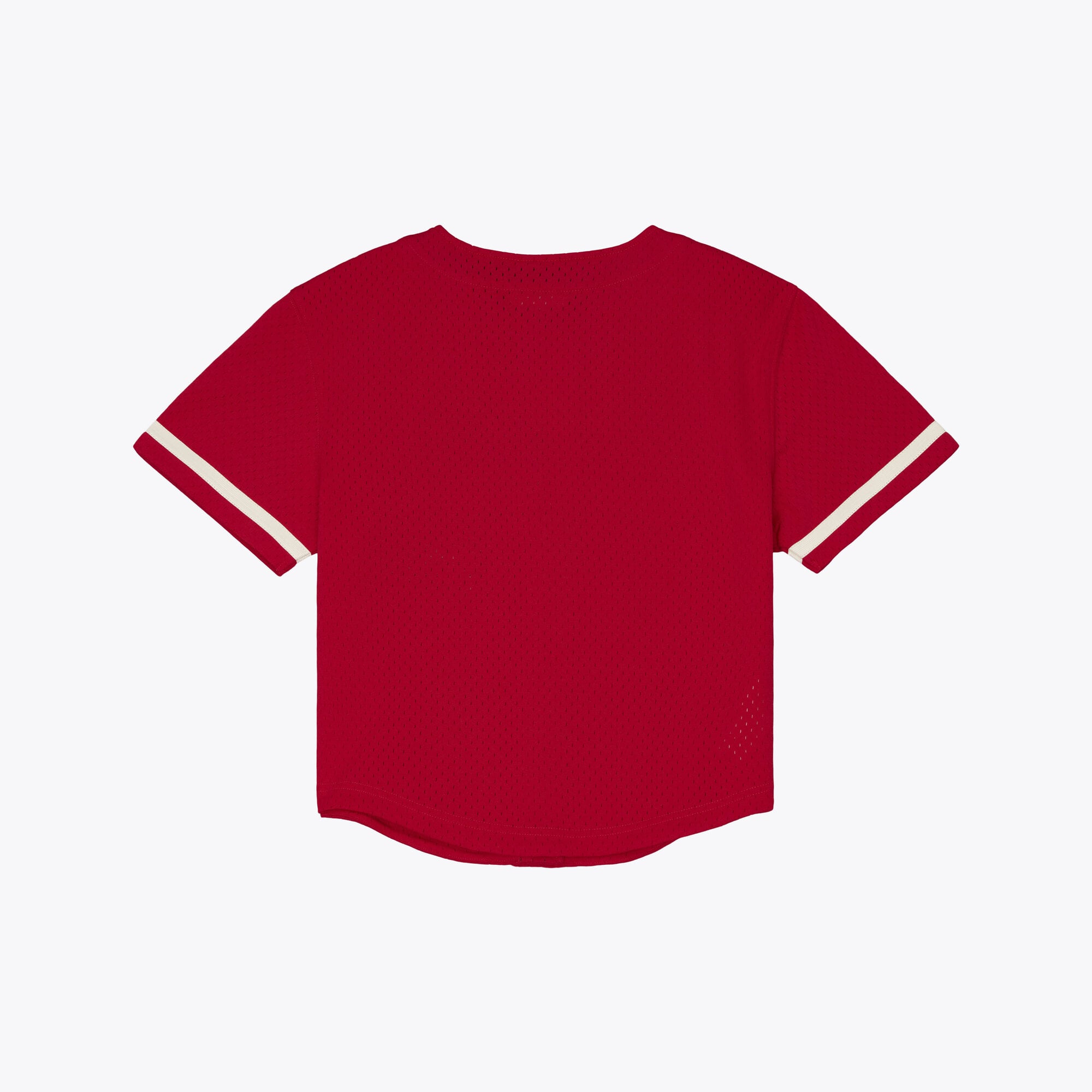 Maillot de baseball rétro Roots rouge Kansas City Chiefs pour femmes Mitchell & Ness