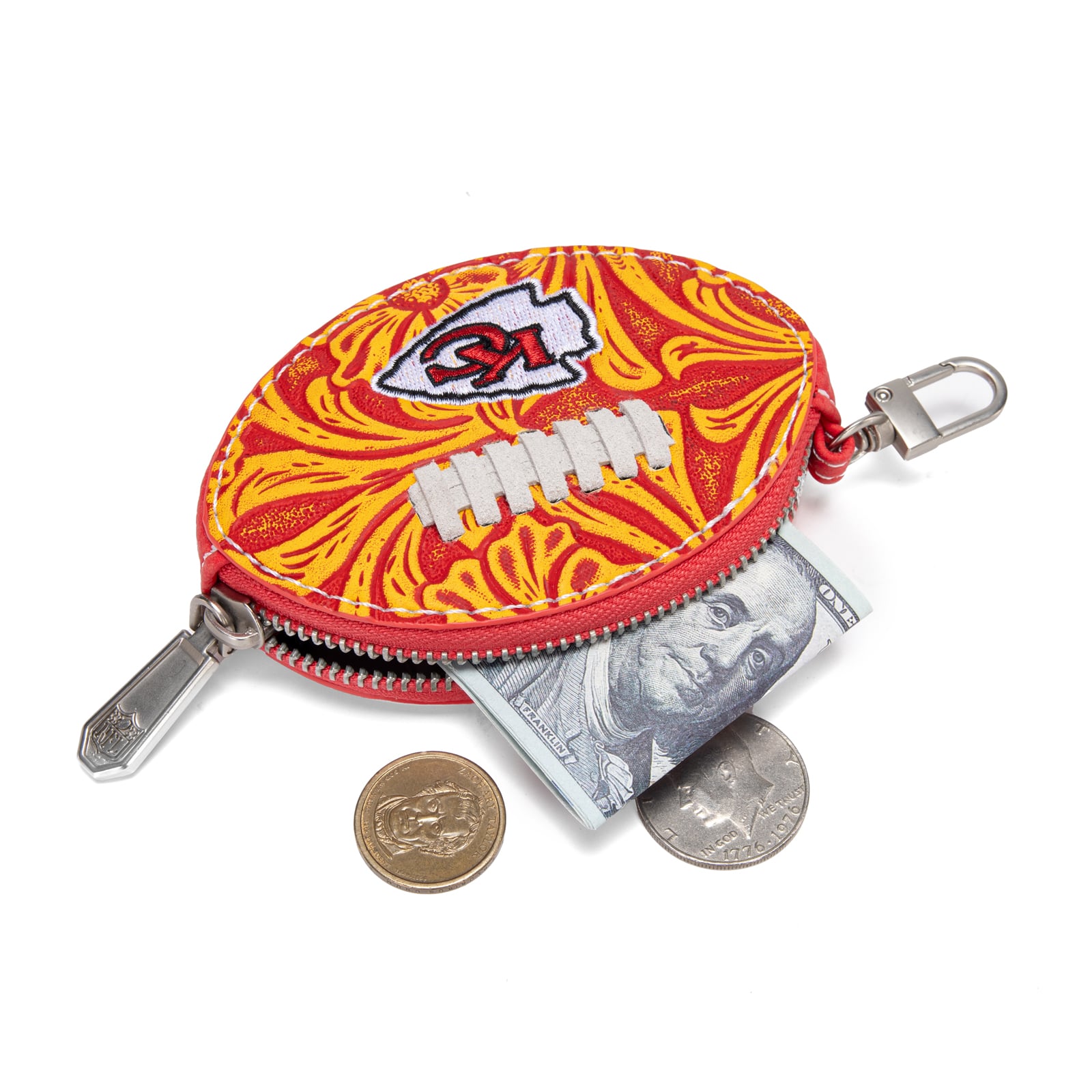 Porte-clés de sac pour femme Montana West Kansas City Chiefs Football
