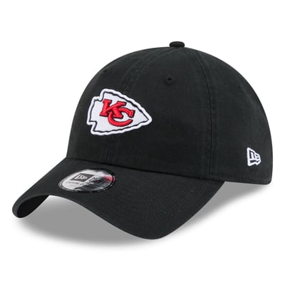 Kansas City Chiefs New Era Women's Throwback Casual Classic Adjustable Hat - Black