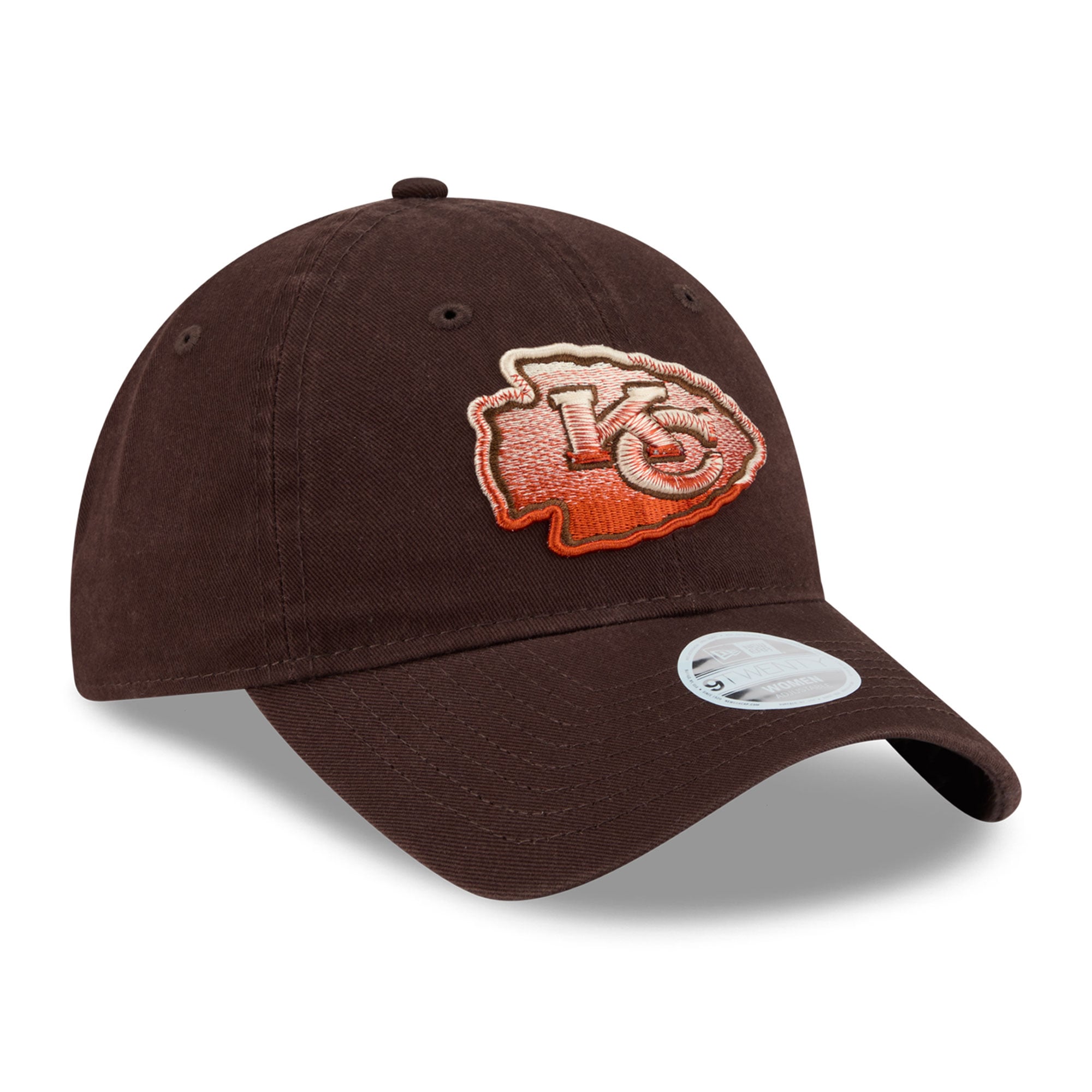 Women's New Era Brown Kansas City Chiefs Pumpkin Spice 9TWENTY Adjustable Hat