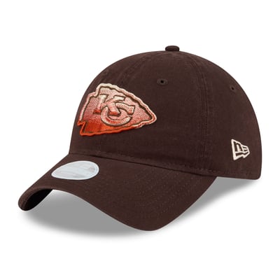 Kansas City Chiefs New Era Women's Pumpkin Spice 9TWENTY Adjustable Hat - Brown