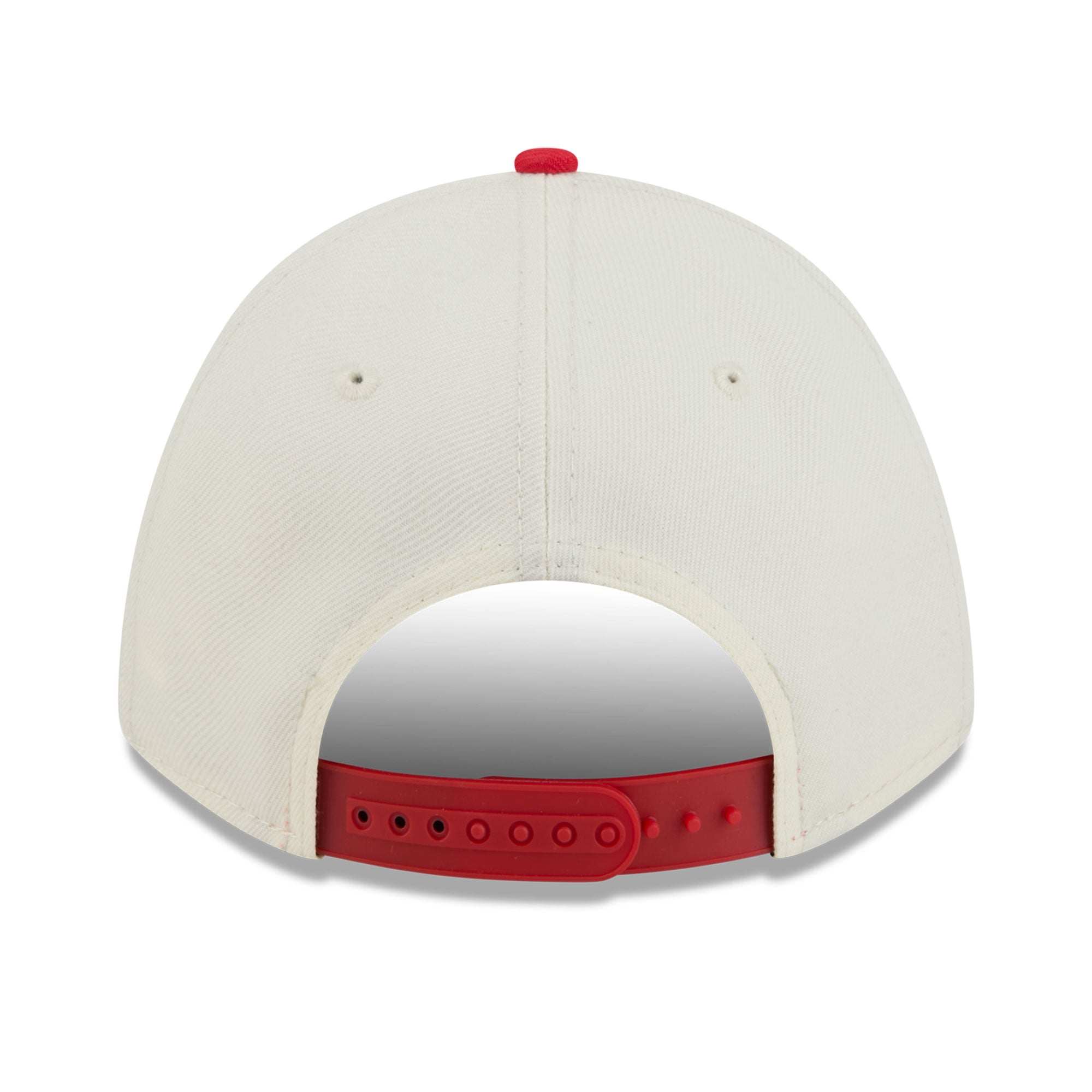 Women's New Era Cream/Red Kansas City Chiefs Tonal A-Frame 9FORTY Adjustable Hat