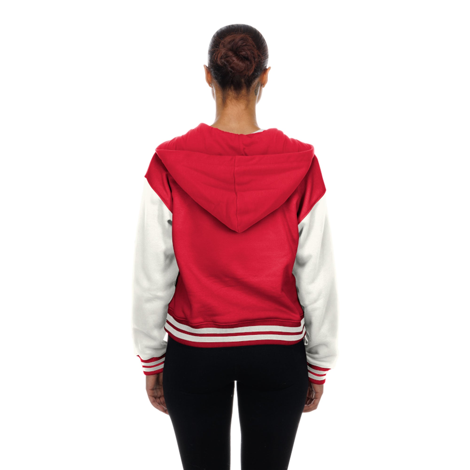 Veste à capuche New Era Kansas City Chiefs rouge rétro pour femme, fermeture boutons-pression.