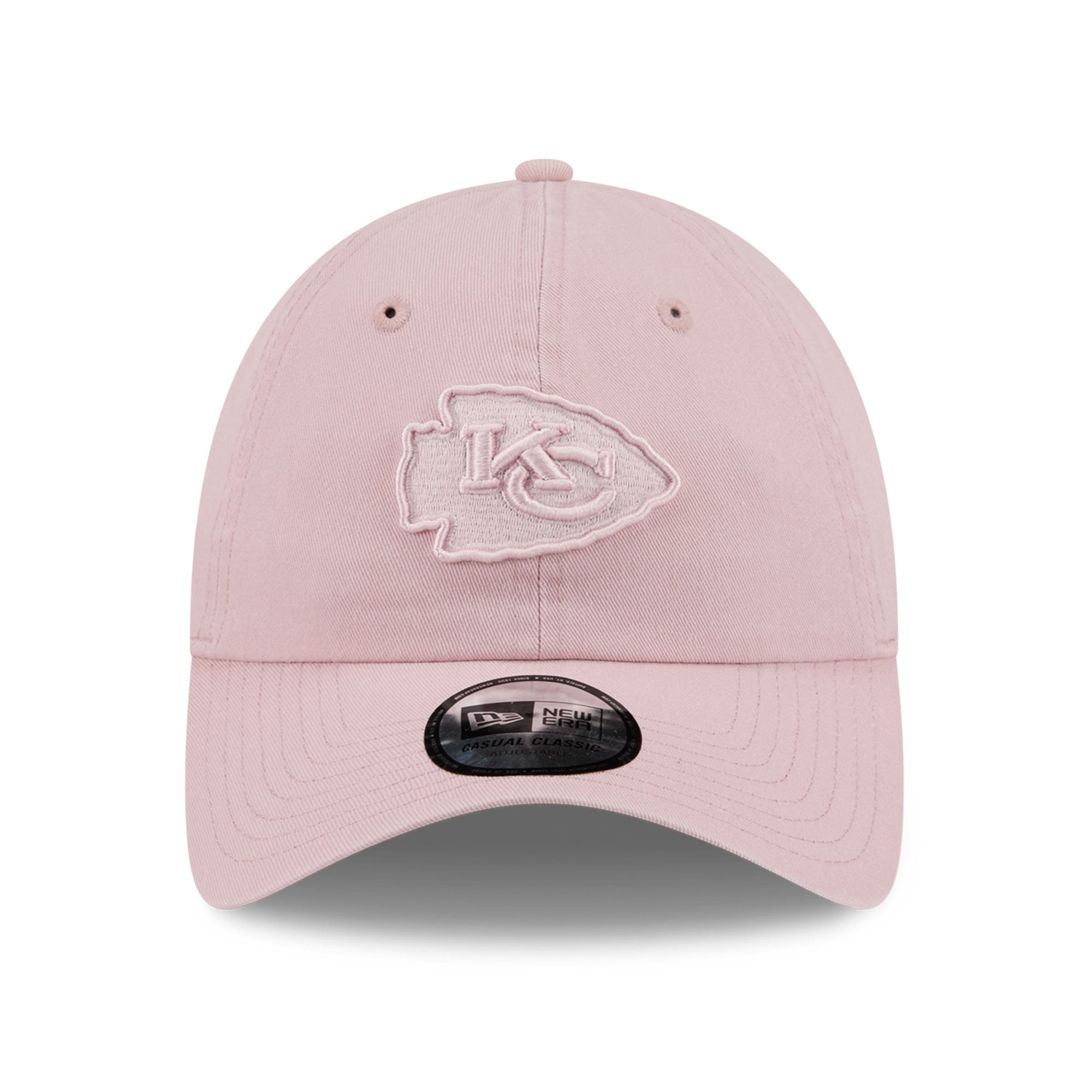Casquette New Era rose Kansas City Chiefs pour femme, style classique décontracté et ajustable