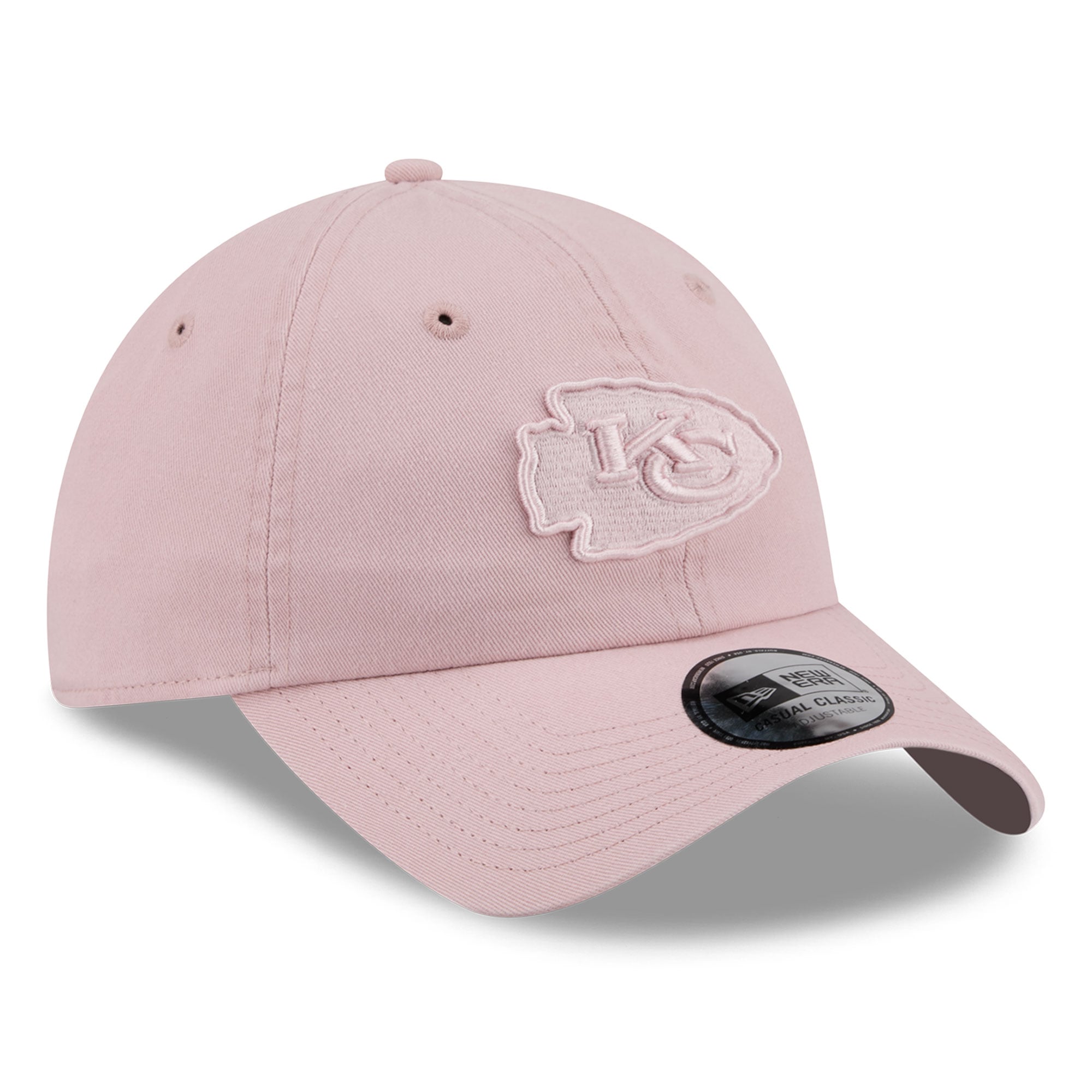 Casquette New Era rose Kansas City Chiefs pour femme, style classique décontracté et ajustable