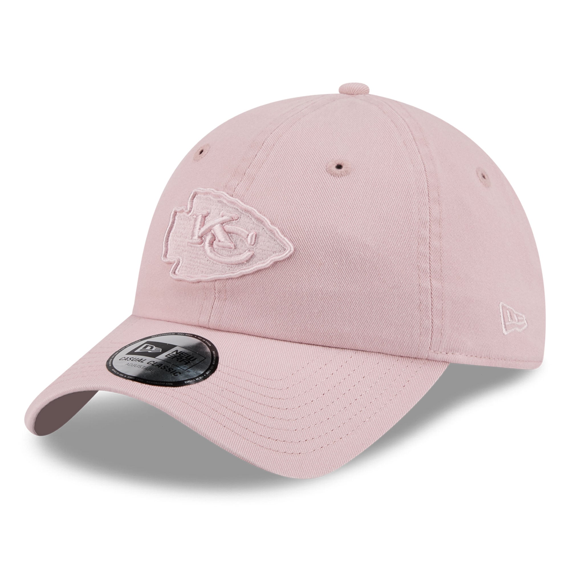 Casquette New Era rose Kansas City Chiefs pour femme, style classique décontracté et ajustable