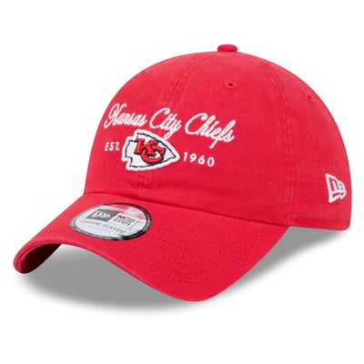 Kansas City Chiefs New Era Women's Script Casual Classic Adjustable Hat - Red