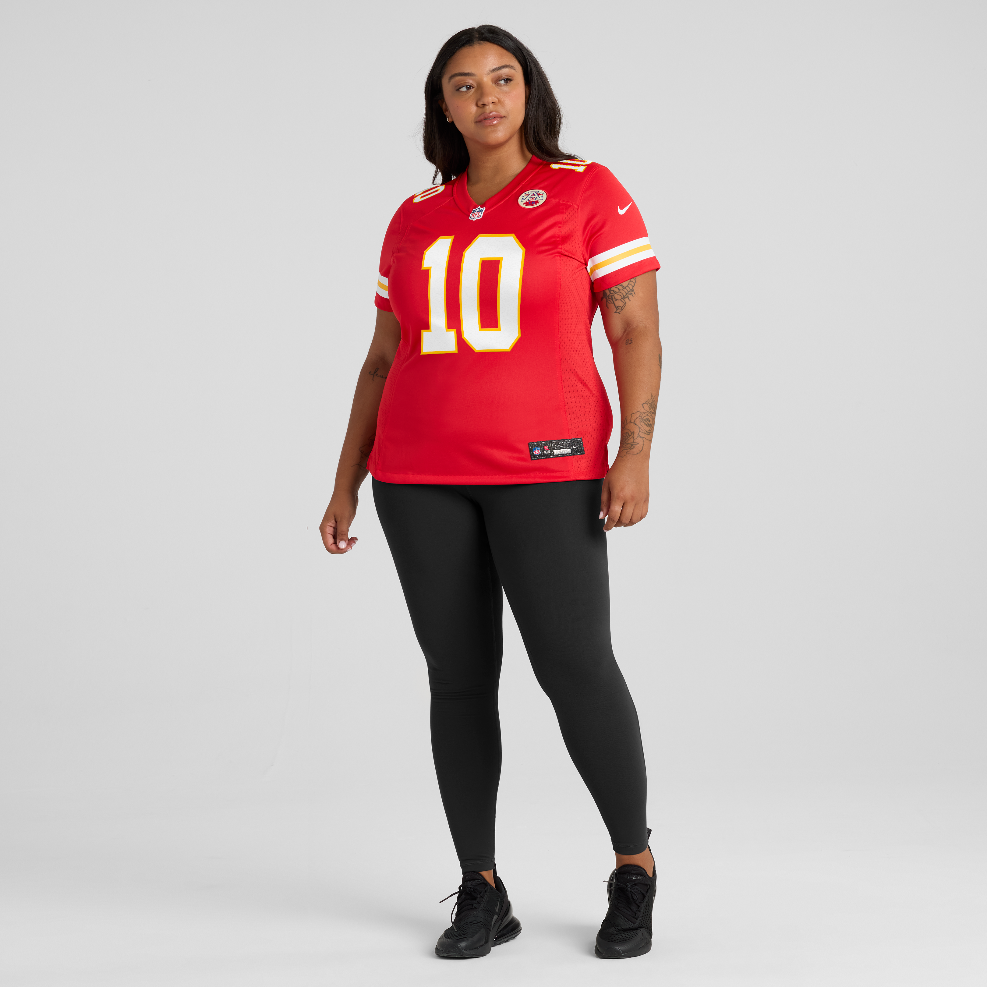 Maillot de match Nike Emmett Johnson rouge des Chiefs Kansas City pour femmes