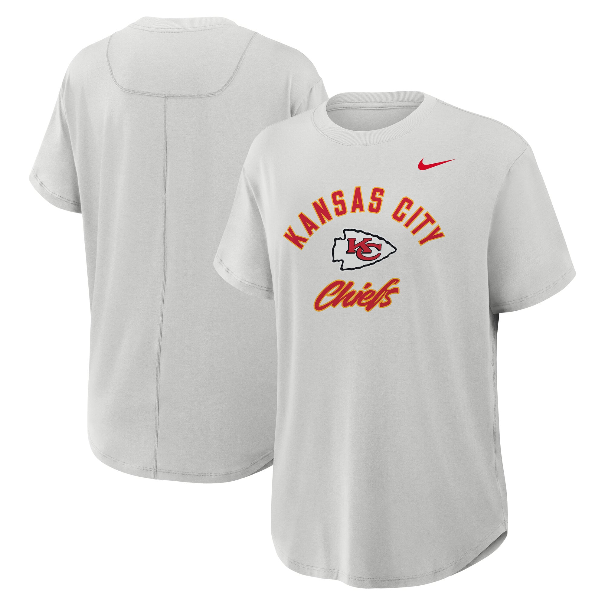 T-shirt Nike Dri-FIT gris pour femme, Kansas City Chiefs One